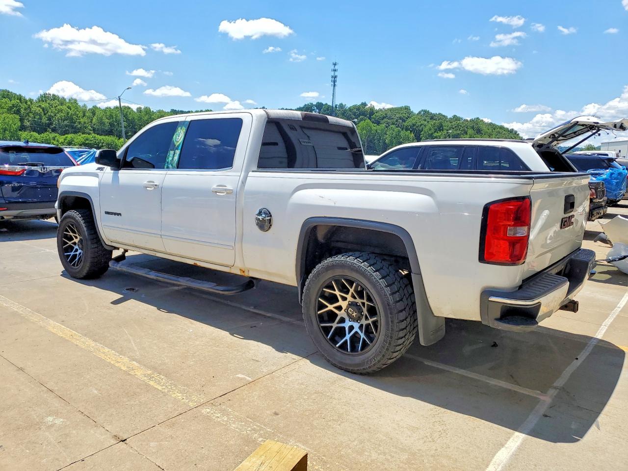 2014 Gmc Sierra K1500 Sle White vin: 3GTU2UEC6EG139980
