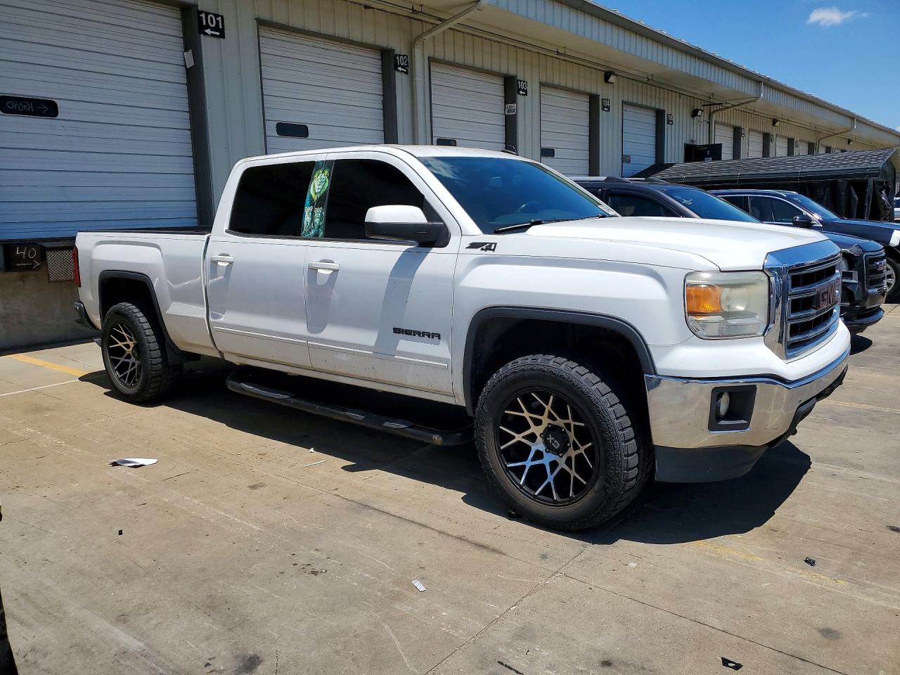 2014 Gmc Sierra K1500 Sle White vin: 3GTU2UEC6EG139980