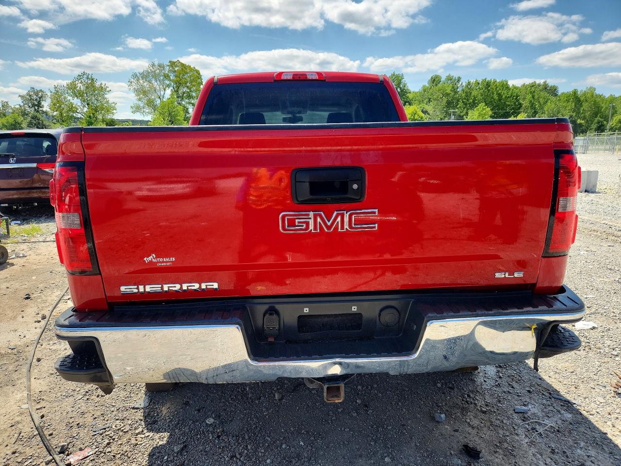 2014 Gmc Sierra K1500 Sle Red vin: 3GTU2UEC6EG229503
