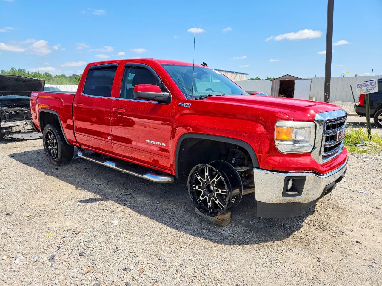 2014 Gmc Sierra K1500 Sle Red vin: 3GTU2UEC6EG229503