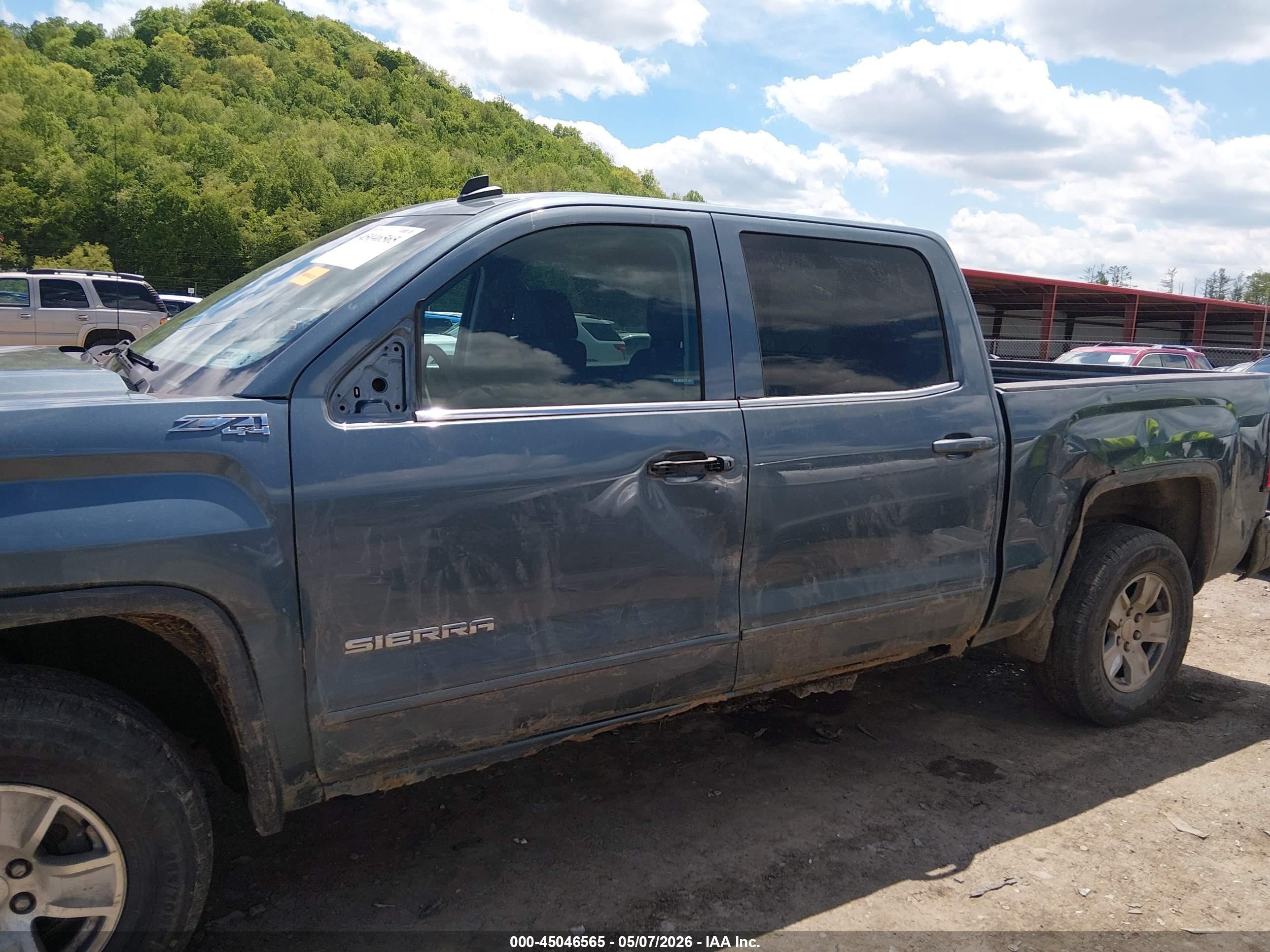 2014 Gmc Sierra 1500 Sle Blue vin: 3GTU2UEC6EG256913