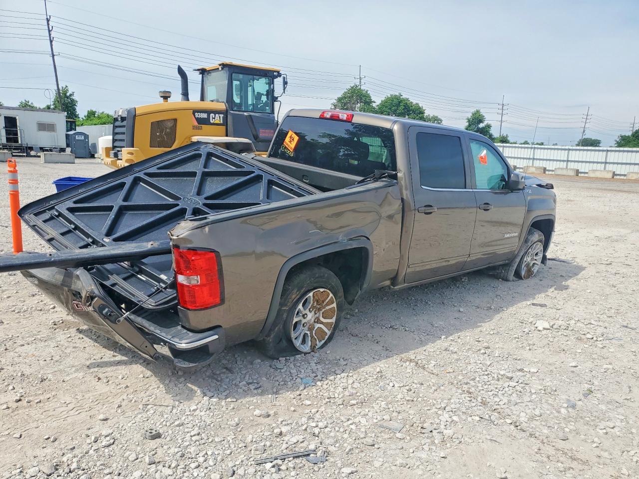 2014 Gmc Sierra K1500 Sle Brown vin: 3GTU2UEC6EG306676