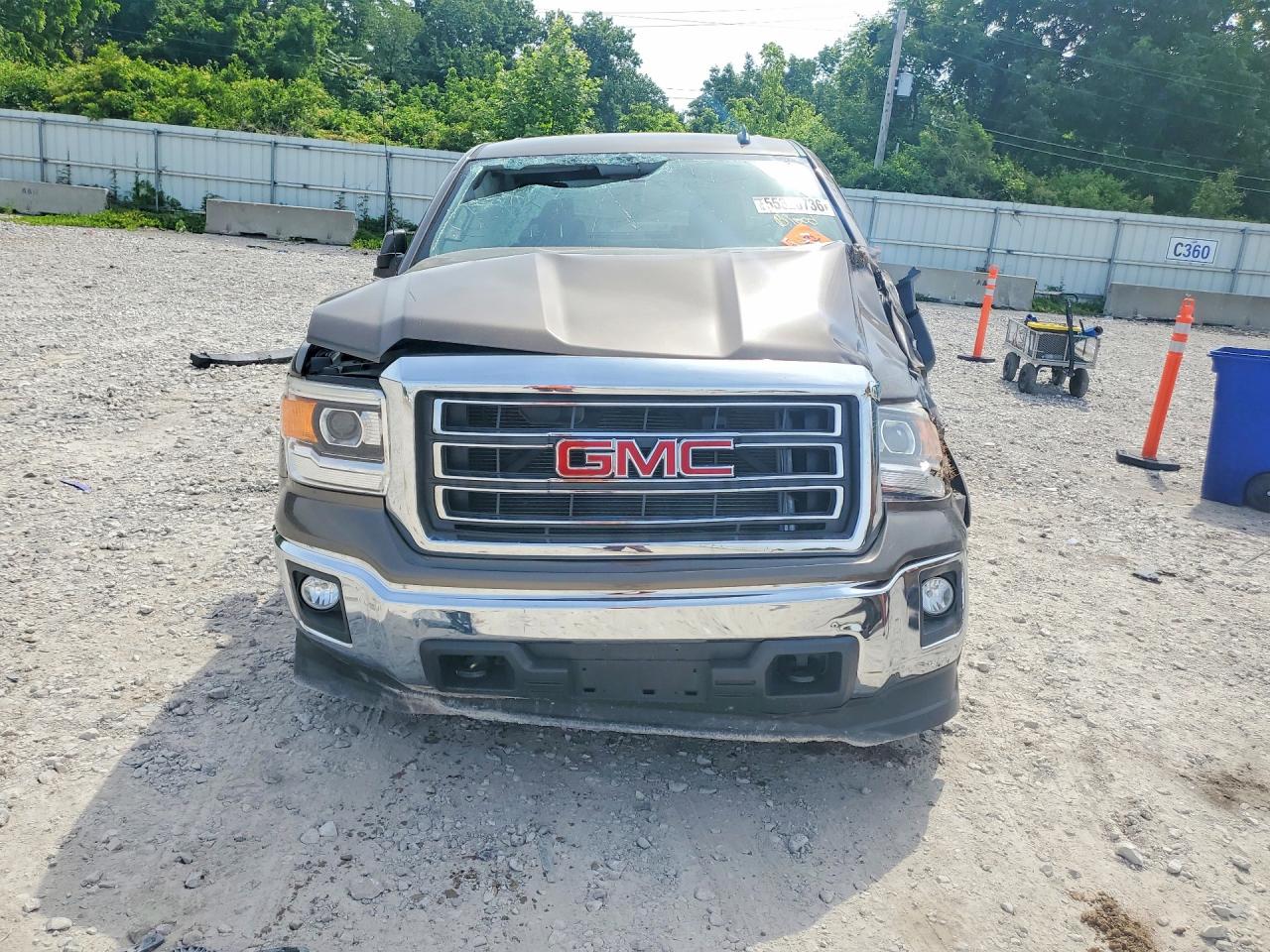2014 Gmc Sierra K1500 Sle Brown vin: 3GTU2UEC6EG306676
