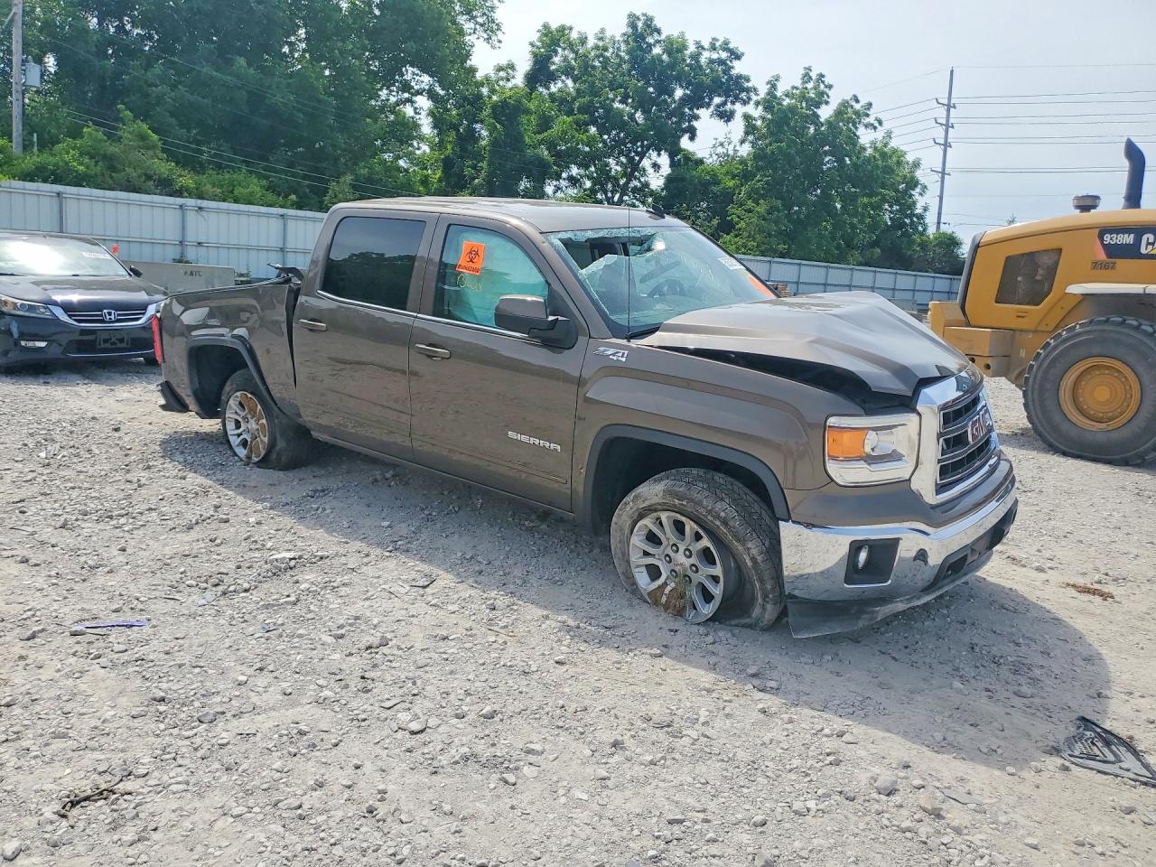 2014 Gmc Sierra K1500 Sle Brown vin: 3GTU2UEC6EG306676