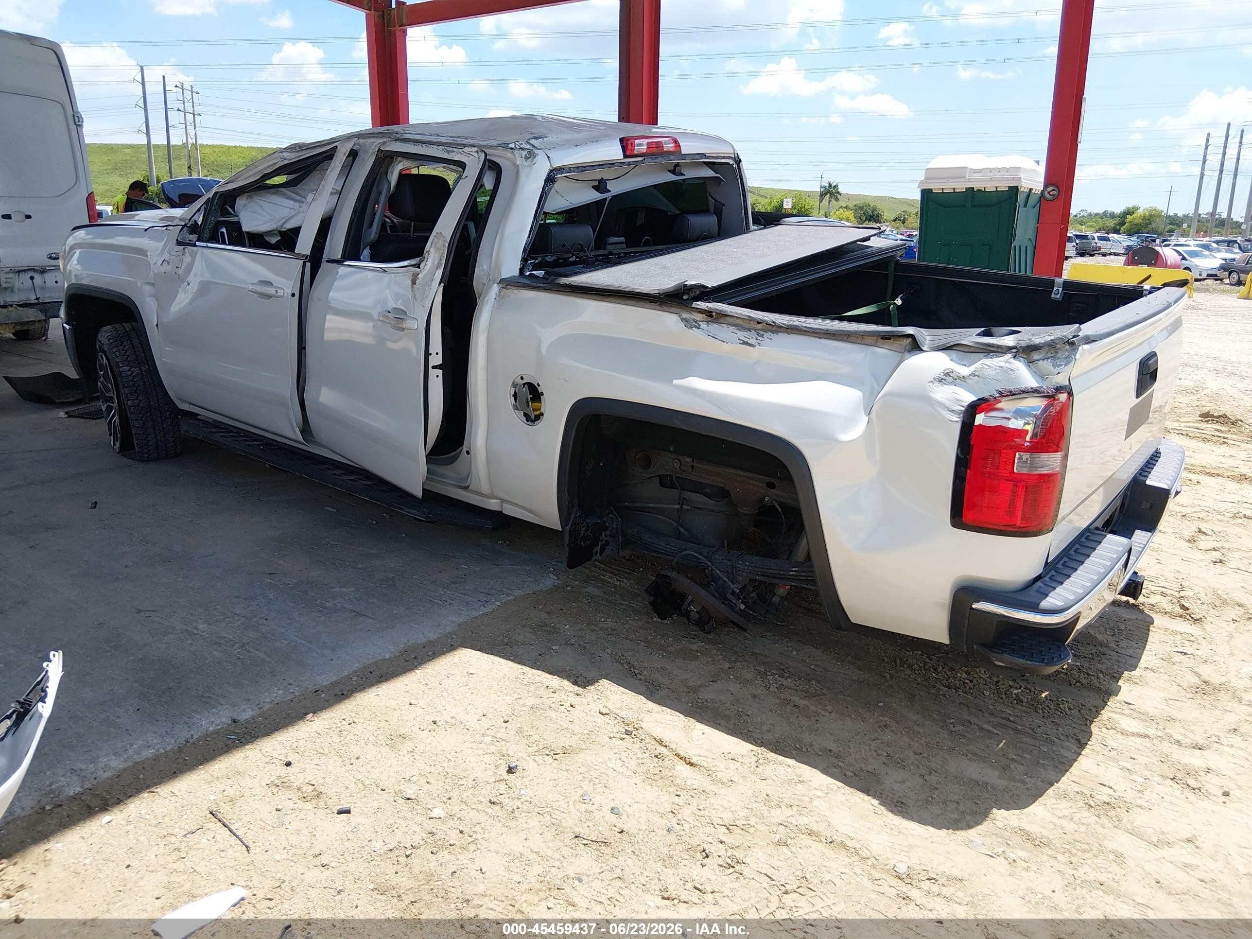 2014 Gmc Sierra 1500 Sle White vin: 3GTU2UEC6EG368952