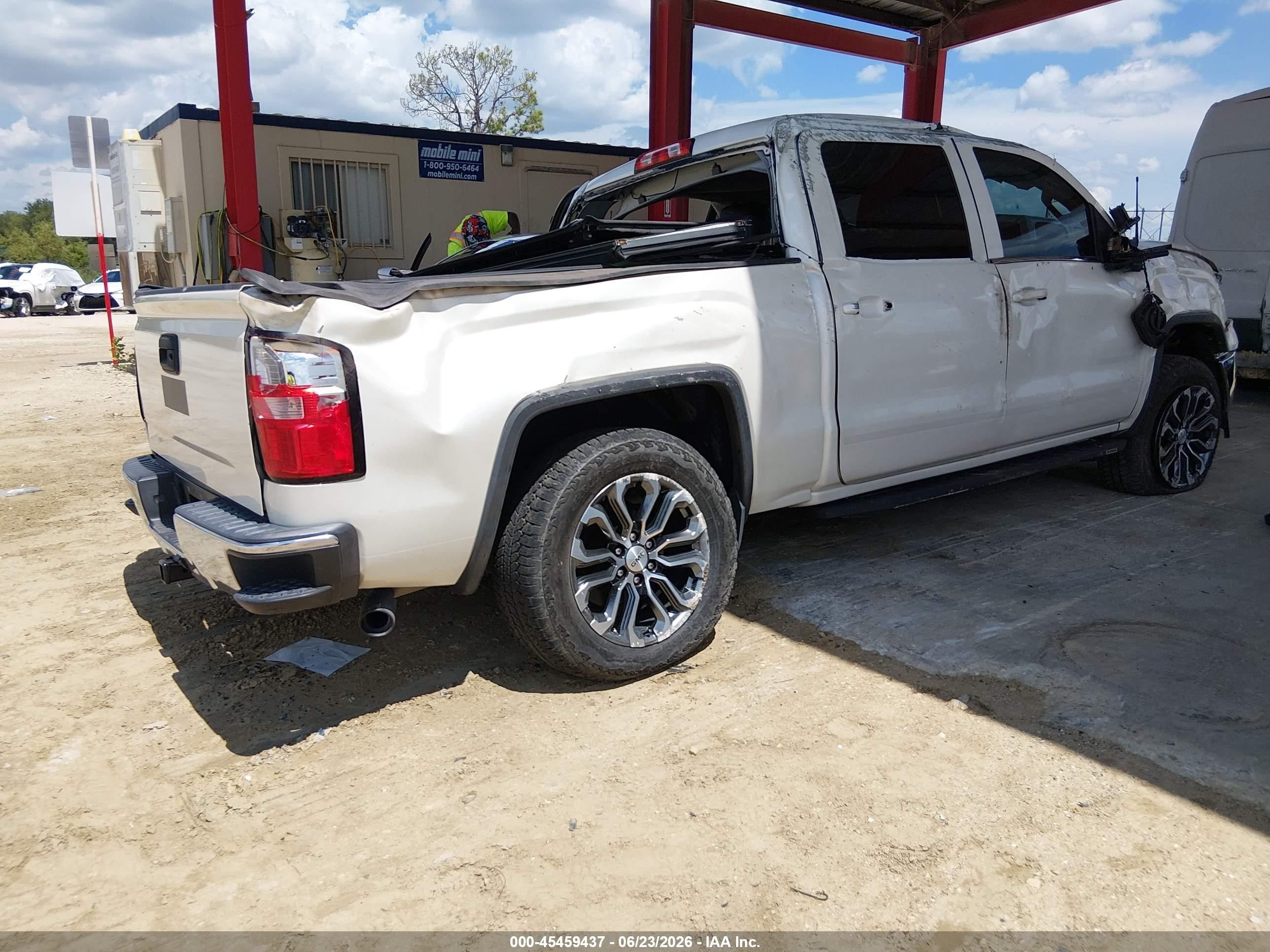 2014 Gmc Sierra 1500 Sle White vin: 3GTU2UEC6EG368952