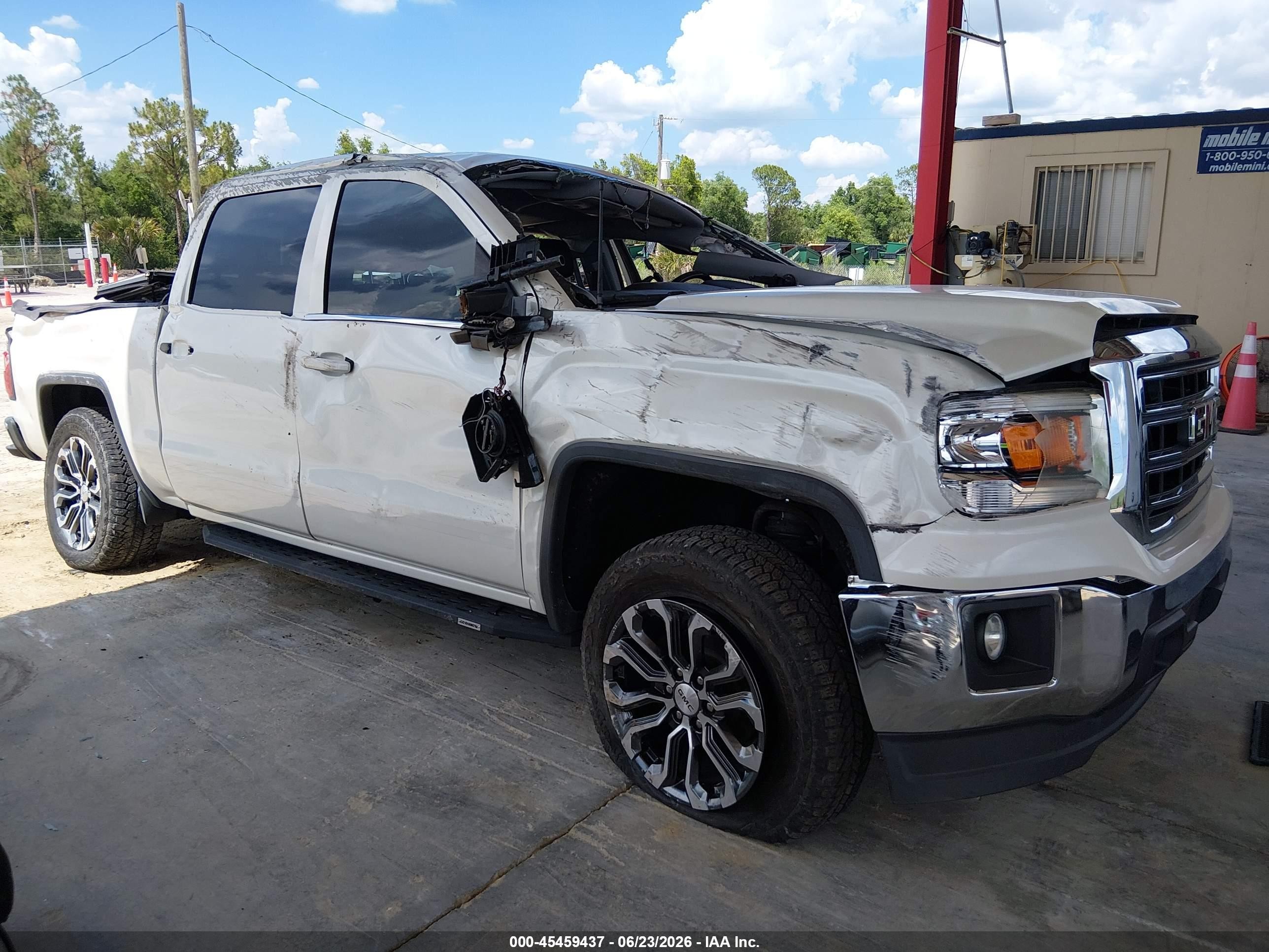 2014 Gmc Sierra 1500 Sle White vin: 3GTU2UEC6EG368952