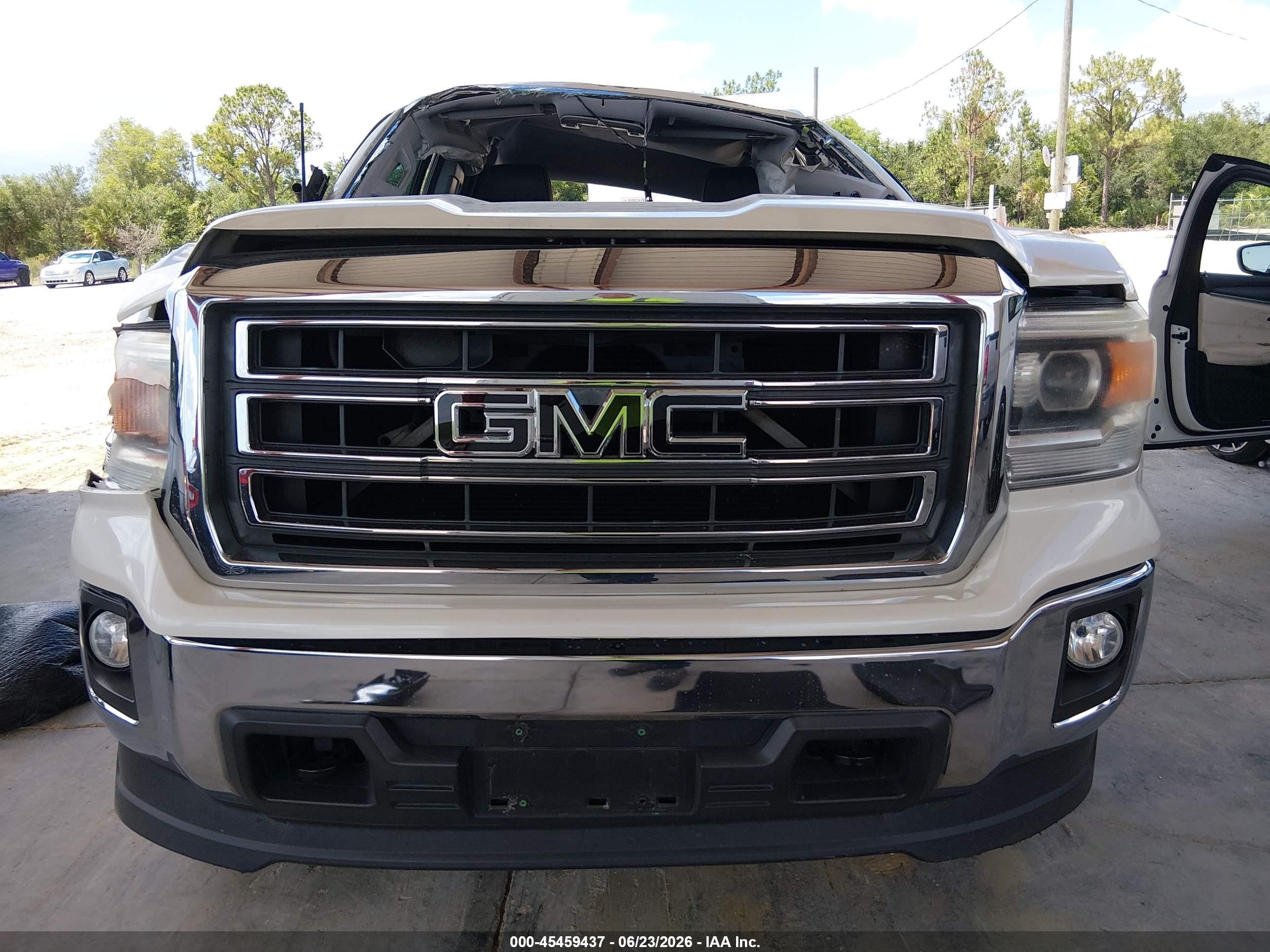 2014 Gmc Sierra 1500 Sle White vin: 3GTU2UEC6EG368952