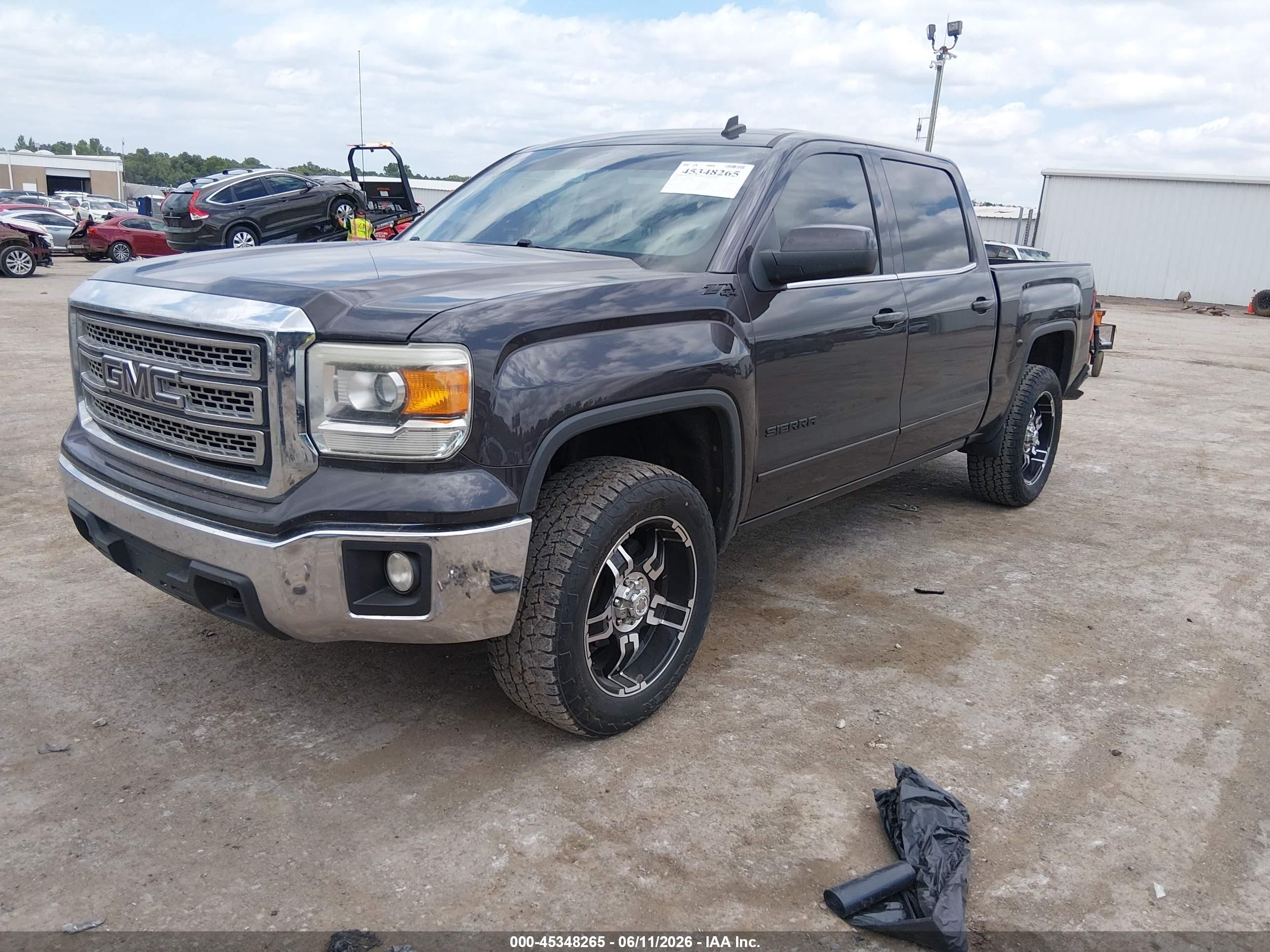 2014 Gmc Sierra 1500 Sle Gray vin: 3GTU2UEC6EG407720
