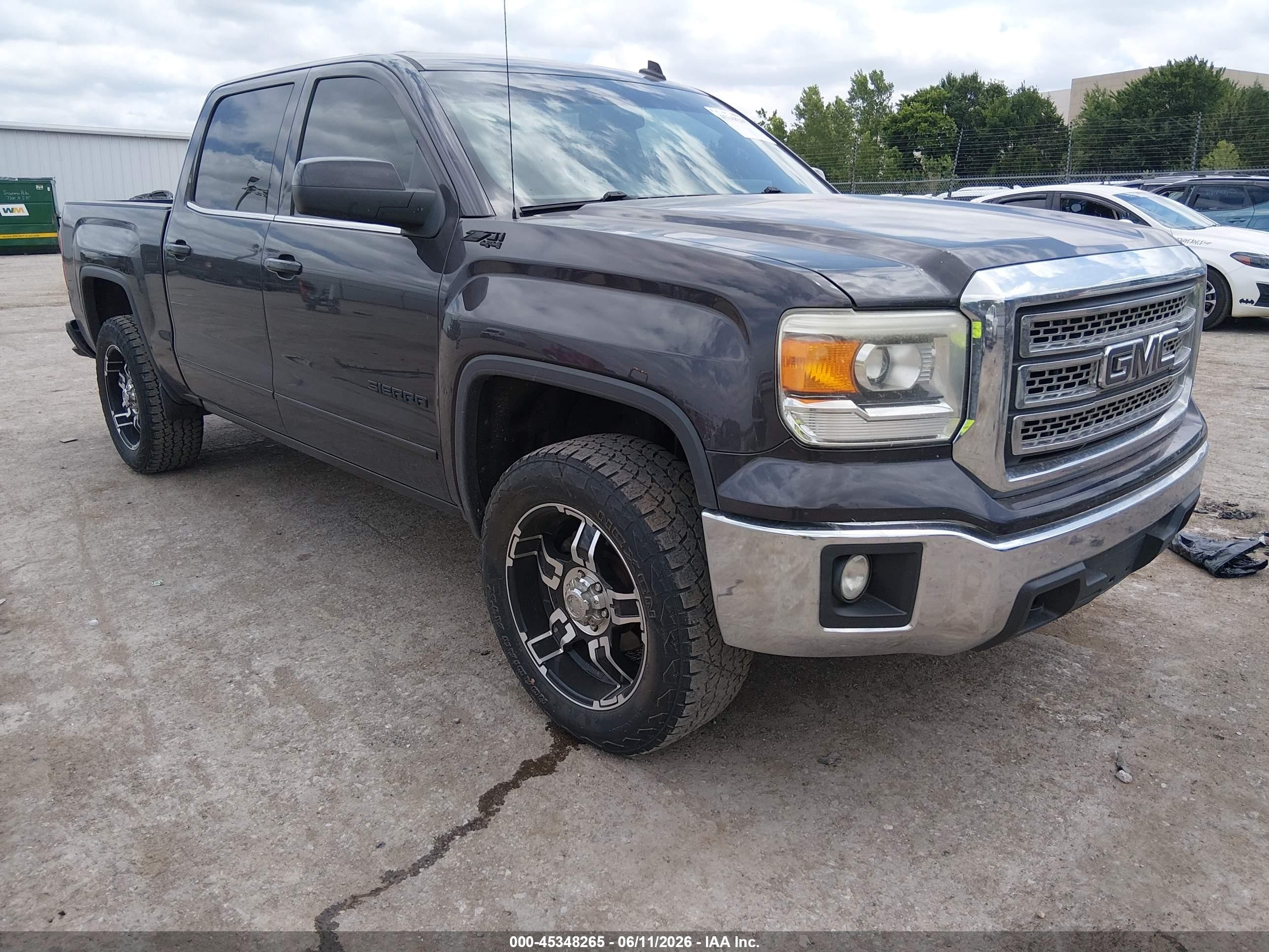 2014 Gmc Sierra 1500 Sle Gray vin: 3GTU2UEC6EG407720