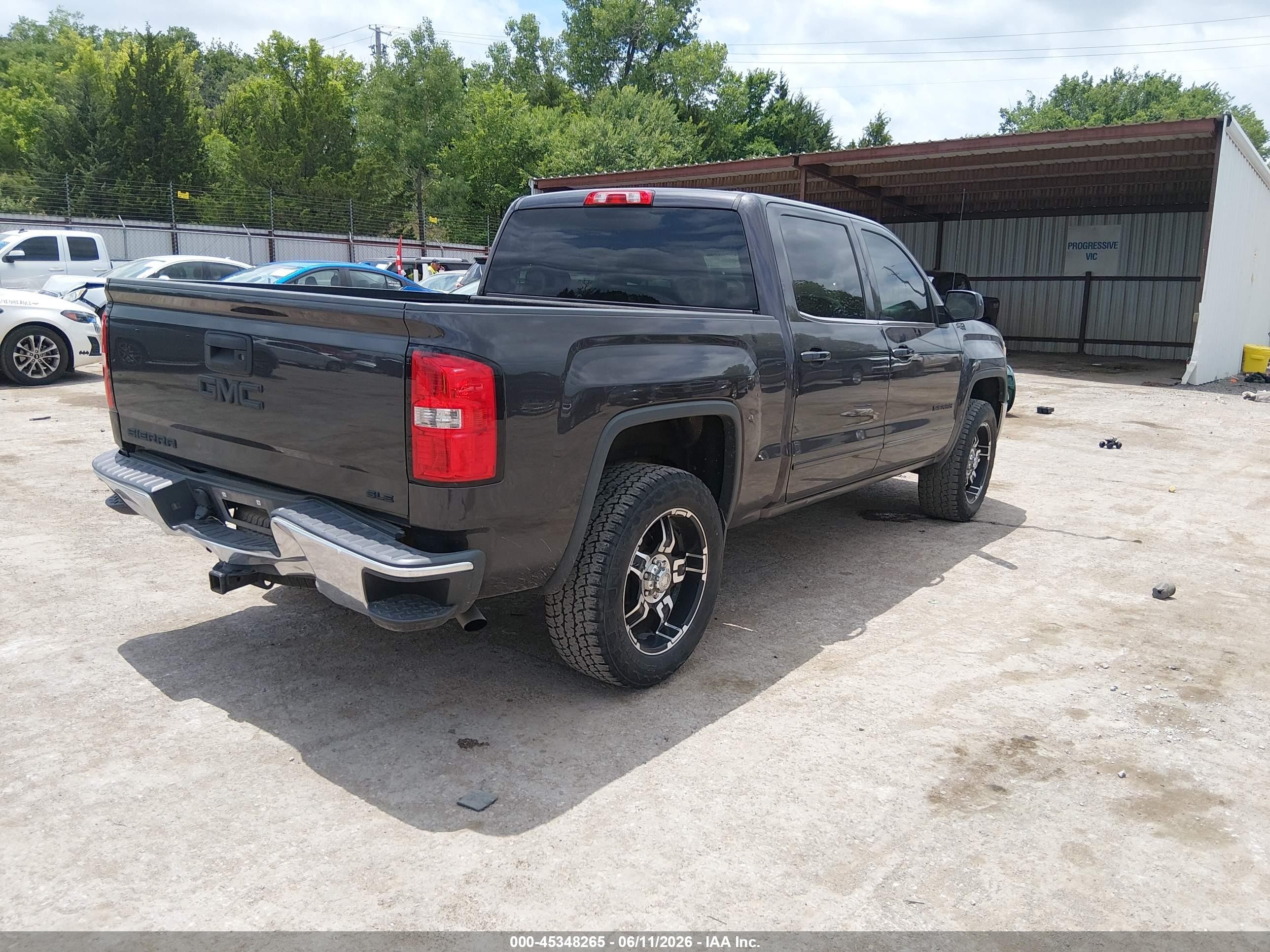 2014 Gmc Sierra 1500 Sle Gray vin: 3GTU2UEC6EG407720