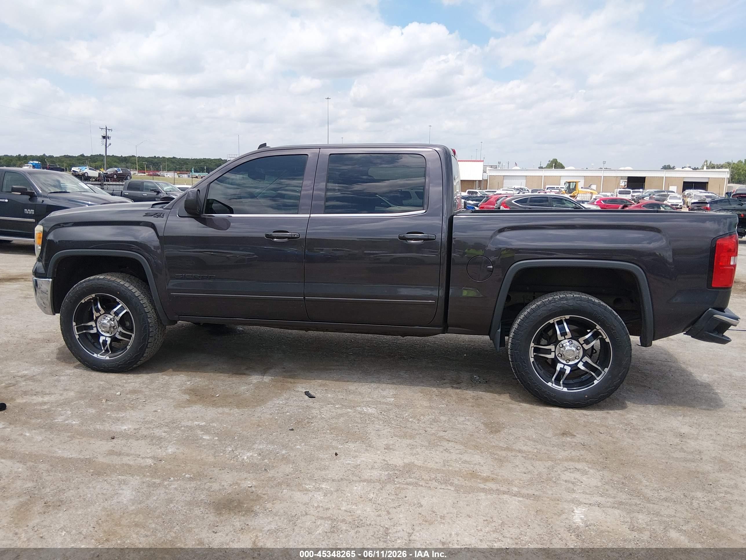 2014 Gmc Sierra 1500 Sle Gray vin: 3GTU2UEC6EG407720