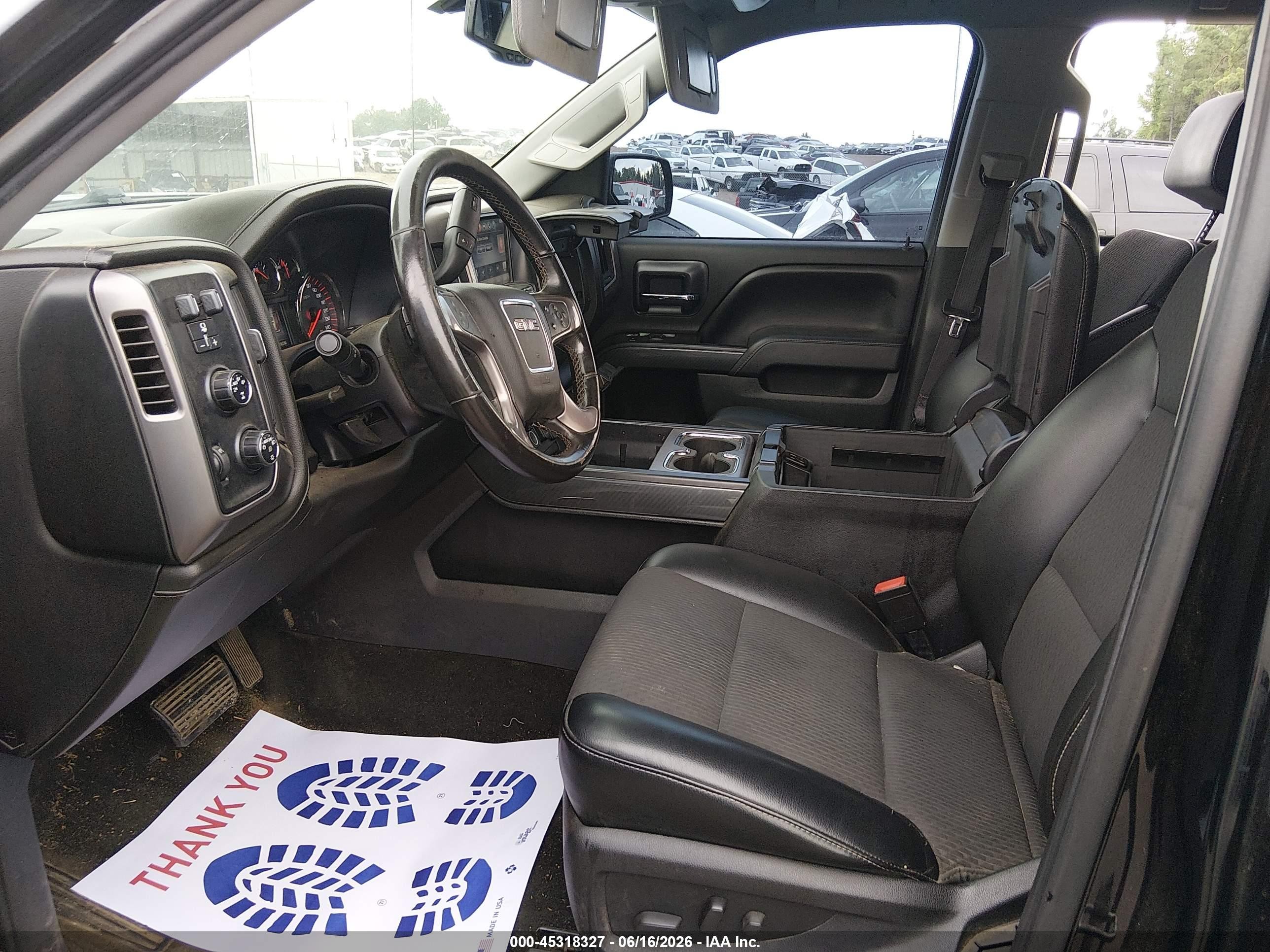 2015 Gmc Sierra 1500 Sle Black vin: 3GTU2UEC6FG208023