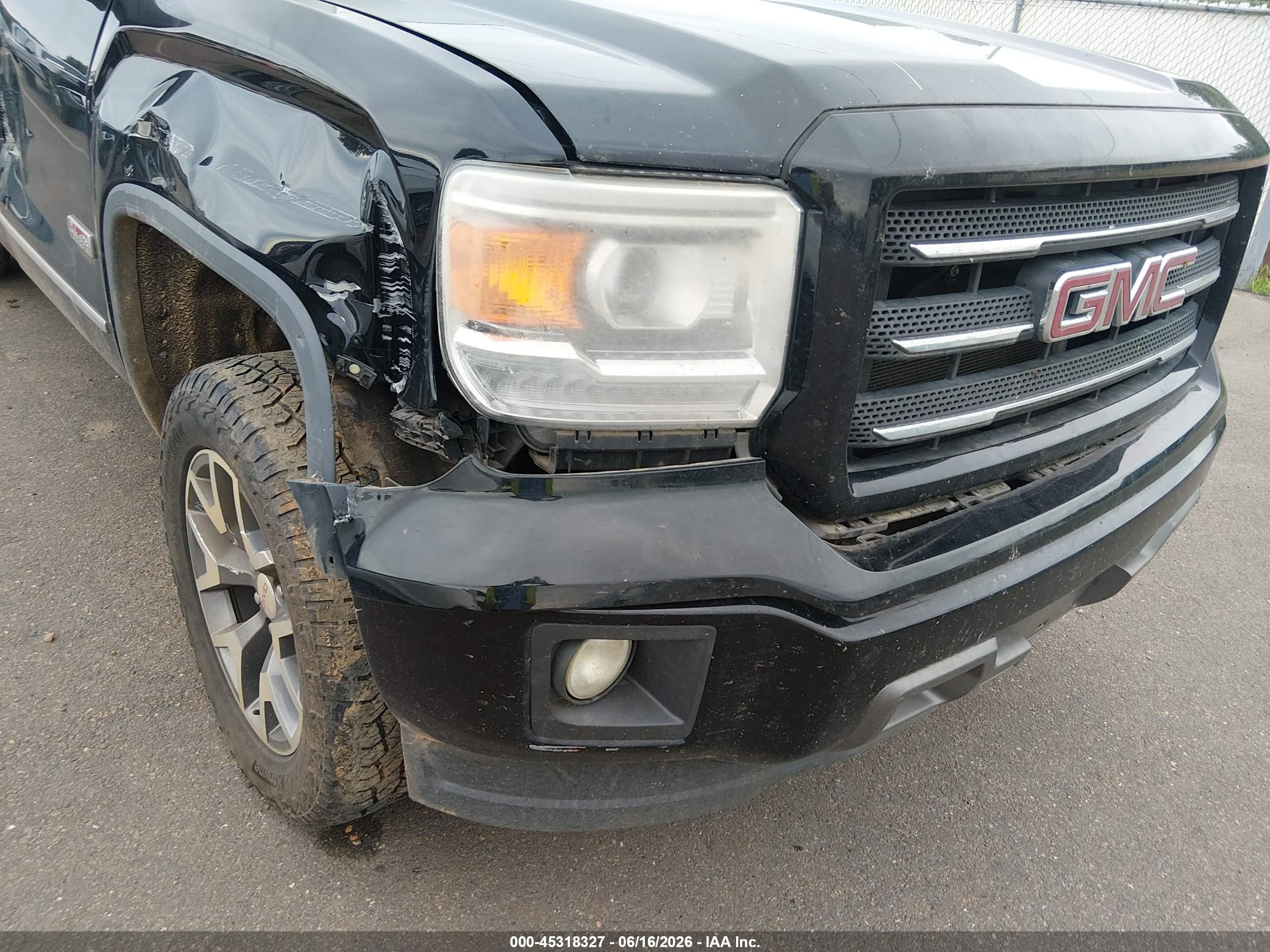 2015 Gmc Sierra 1500 Sle Black vin: 3GTU2UEC6FG208023