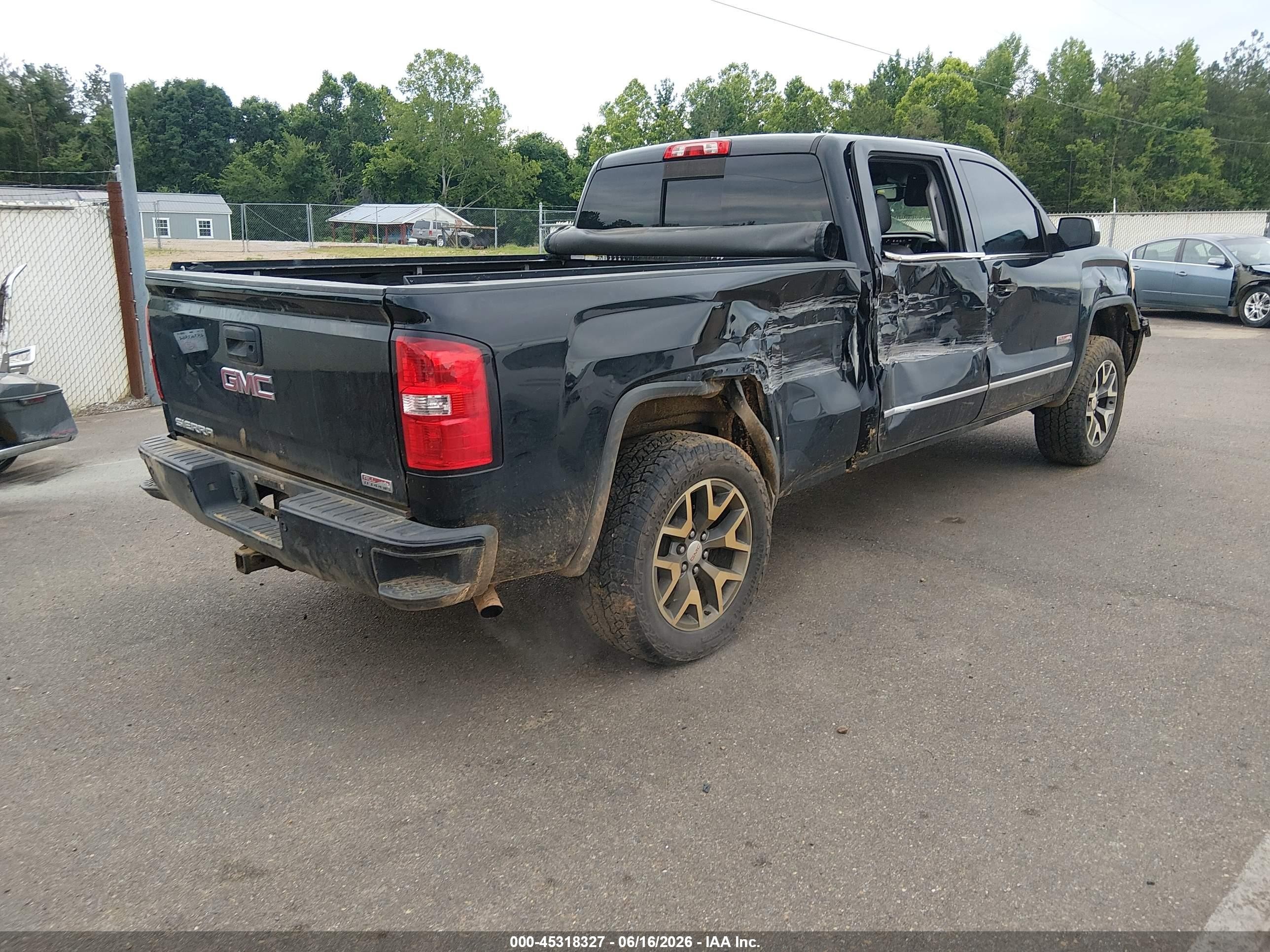 2015 Gmc Sierra 1500 Sle Black vin: 3GTU2UEC6FG208023