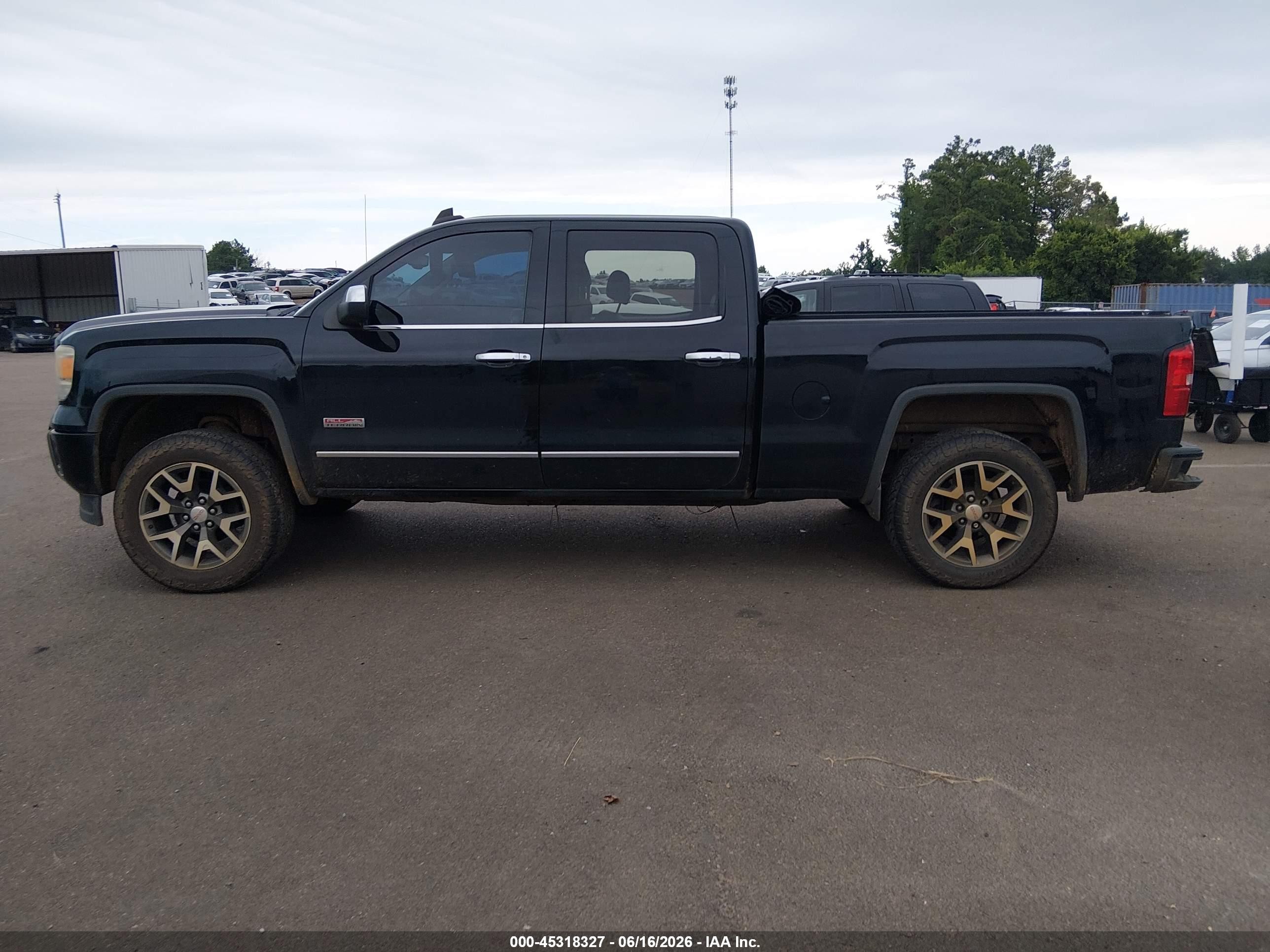 2015 Gmc Sierra 1500 Sle Black vin: 3GTU2UEC6FG208023