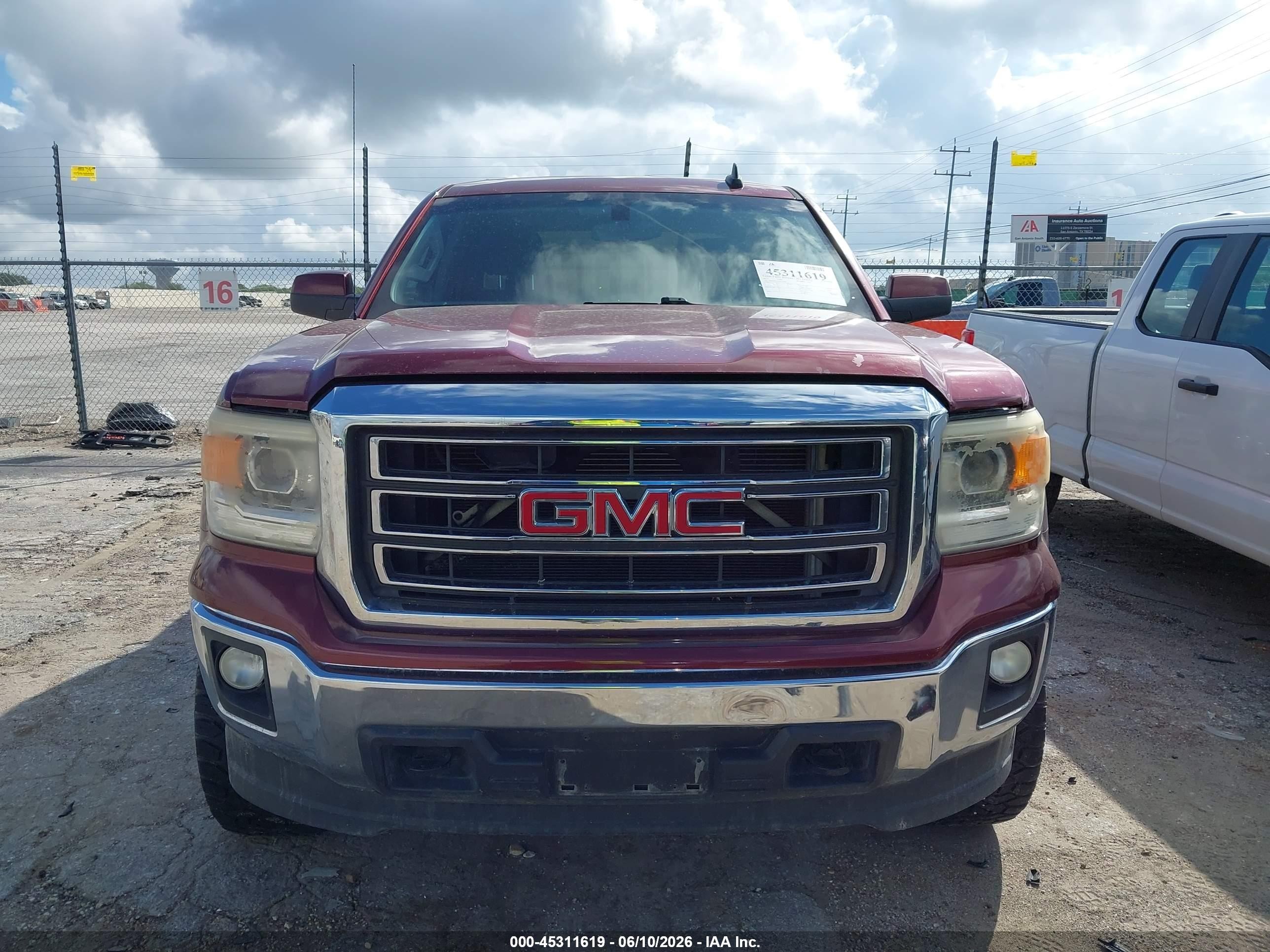 2015 Gmc Sierra 1500 Sle Maroon vin: 3GTU2UEC6FG217658