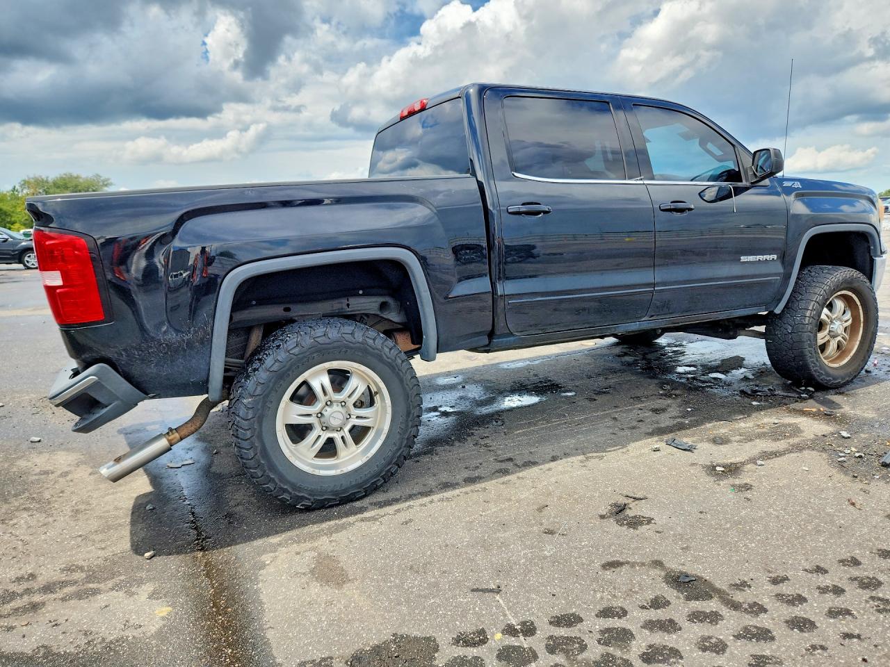 2015 Gmc Sierra K1500 Sle Black vin: 3GTU2UEC6FG244231