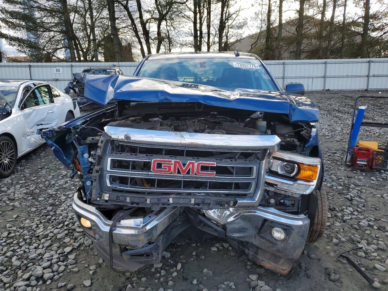 2015 Gmc Sierra K1500 Sle Blue vin: 3GTU2UEC6FG245170