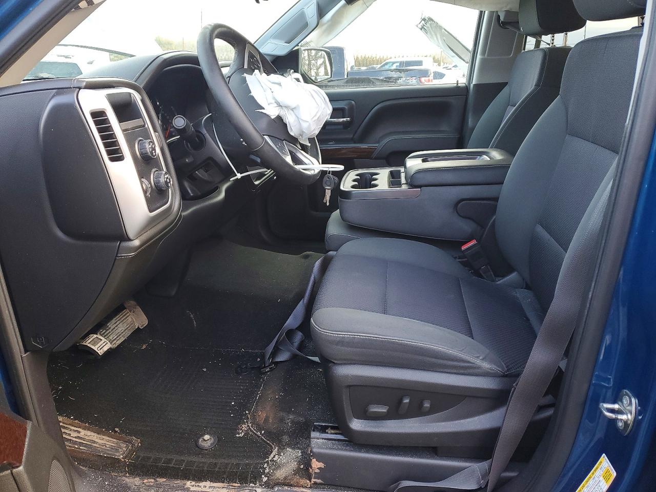 2015 Gmc Sierra K1500 Sle Blue vin: 3GTU2UEC6FG245170