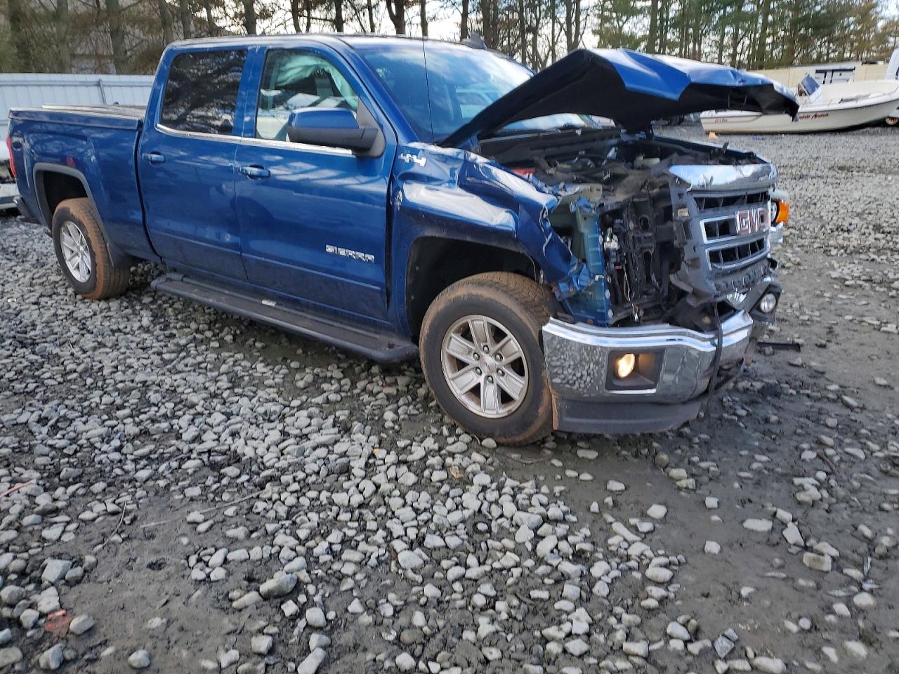 2015 Gmc Sierra K1500 Sle Blue vin: 3GTU2UEC6FG245170