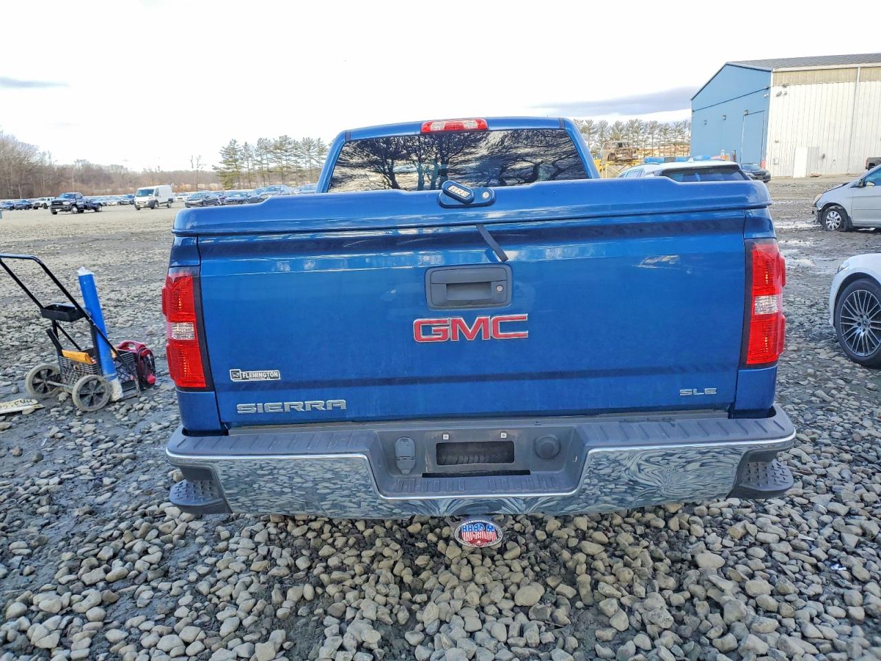 2015 Gmc Sierra K1500 Sle Blue vin: 3GTU2UEC6FG245170