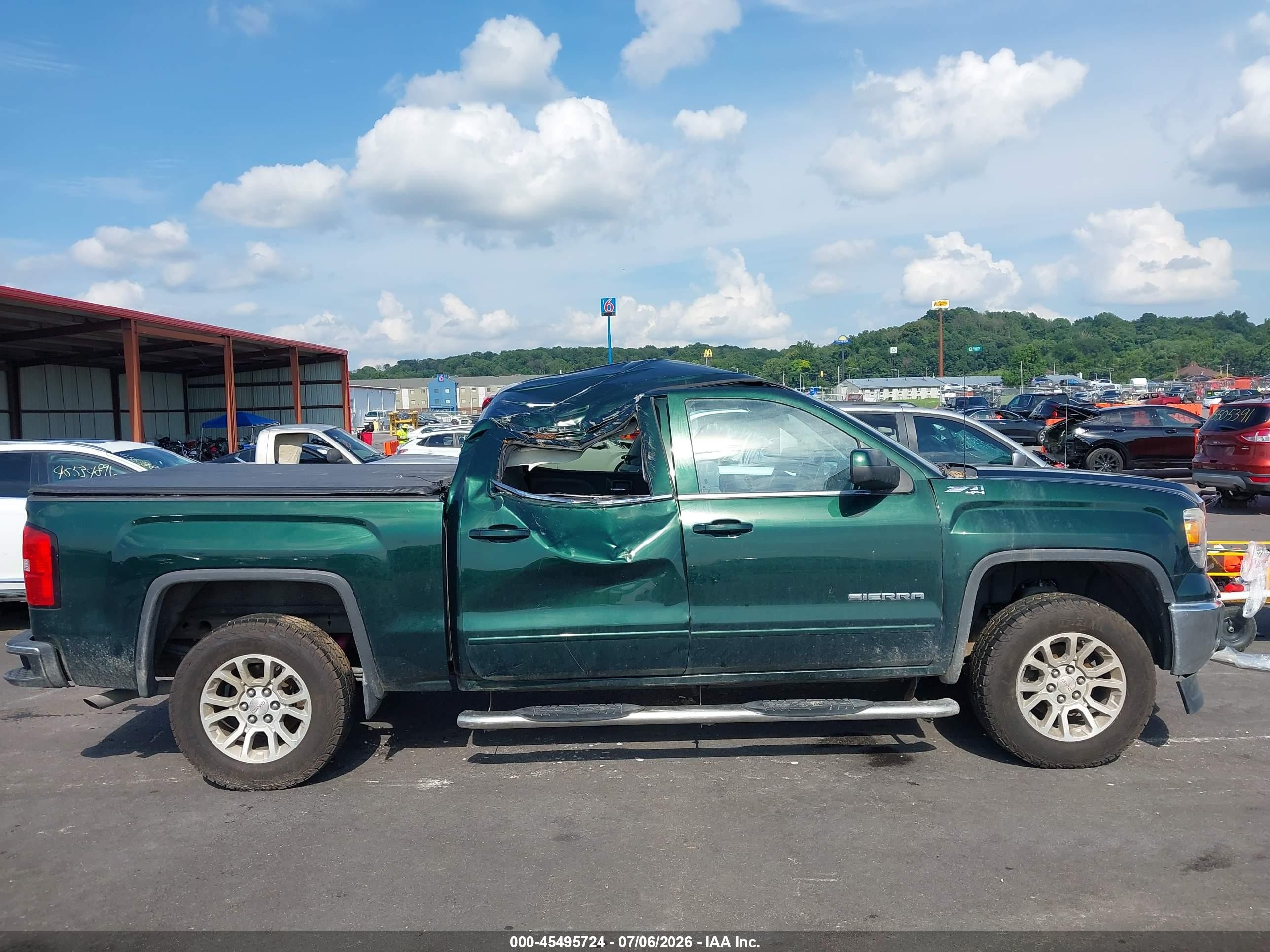2015 Gmc Sierra 1500 Sle Зеленый vin: 3GTU2UEC6FG366930