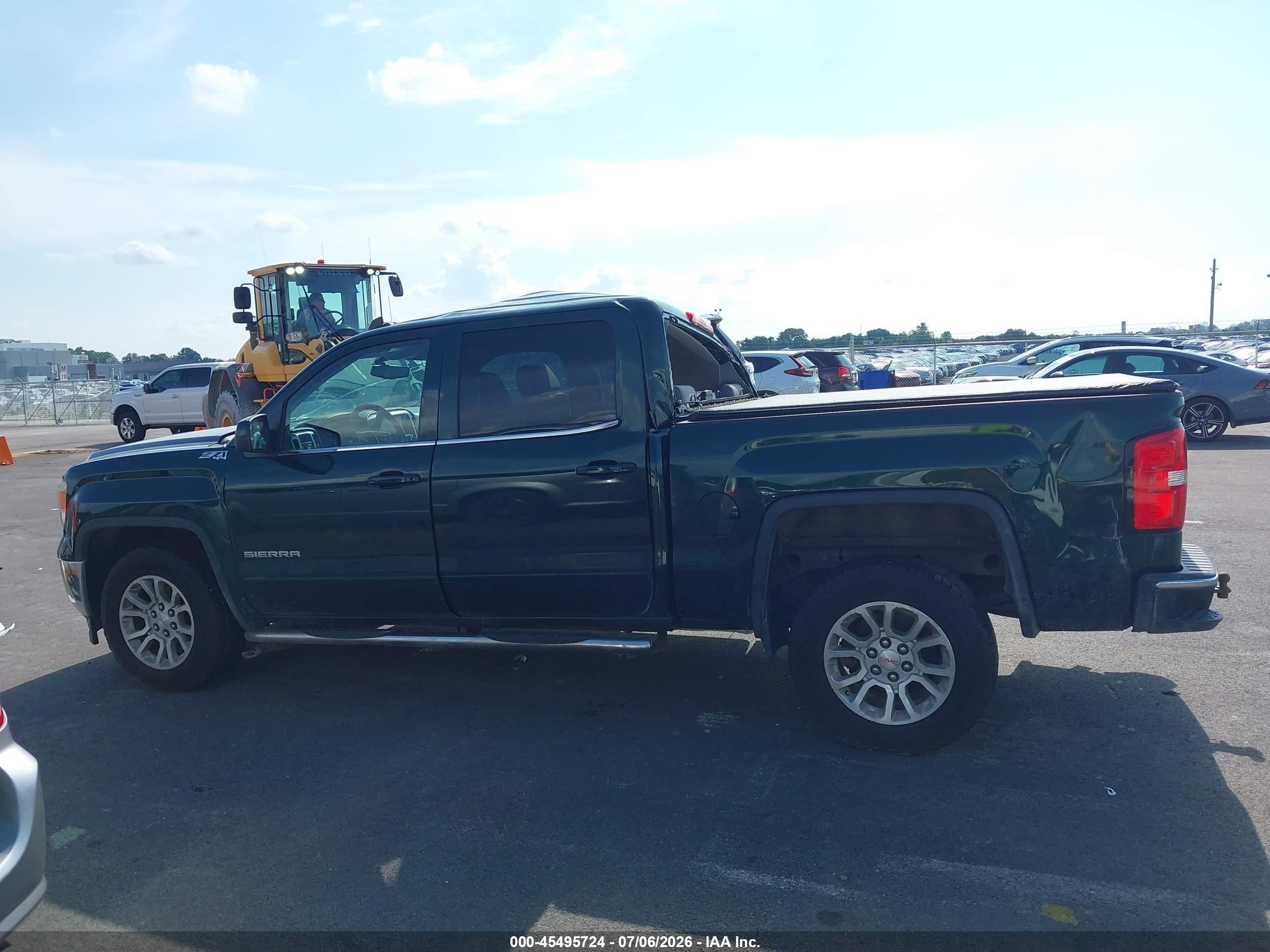 2015 Gmc Sierra 1500 Sle Зеленый vin: 3GTU2UEC6FG366930