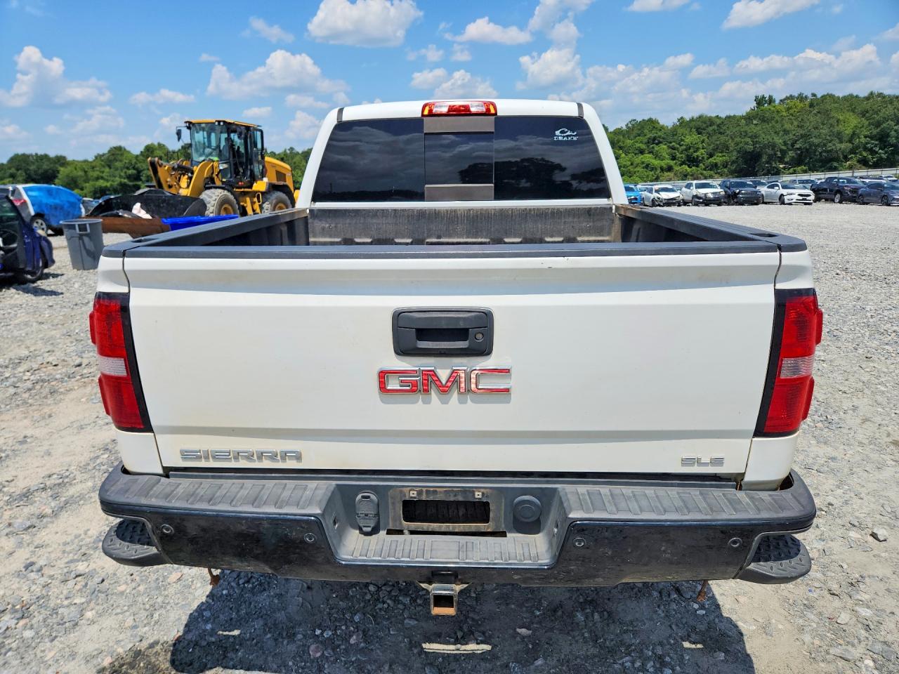 2015 Gmc Sierra K1500 Sle White vin: 3GTU2UEC6FG432912