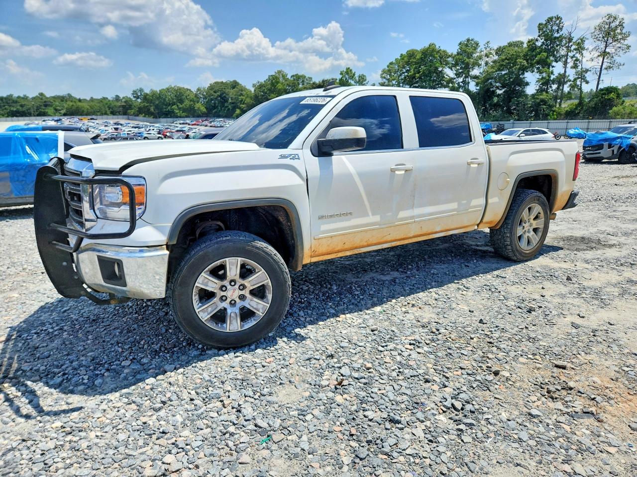 2015 Gmc Sierra K1500 Sle White vin: 3GTU2UEC6FG432912