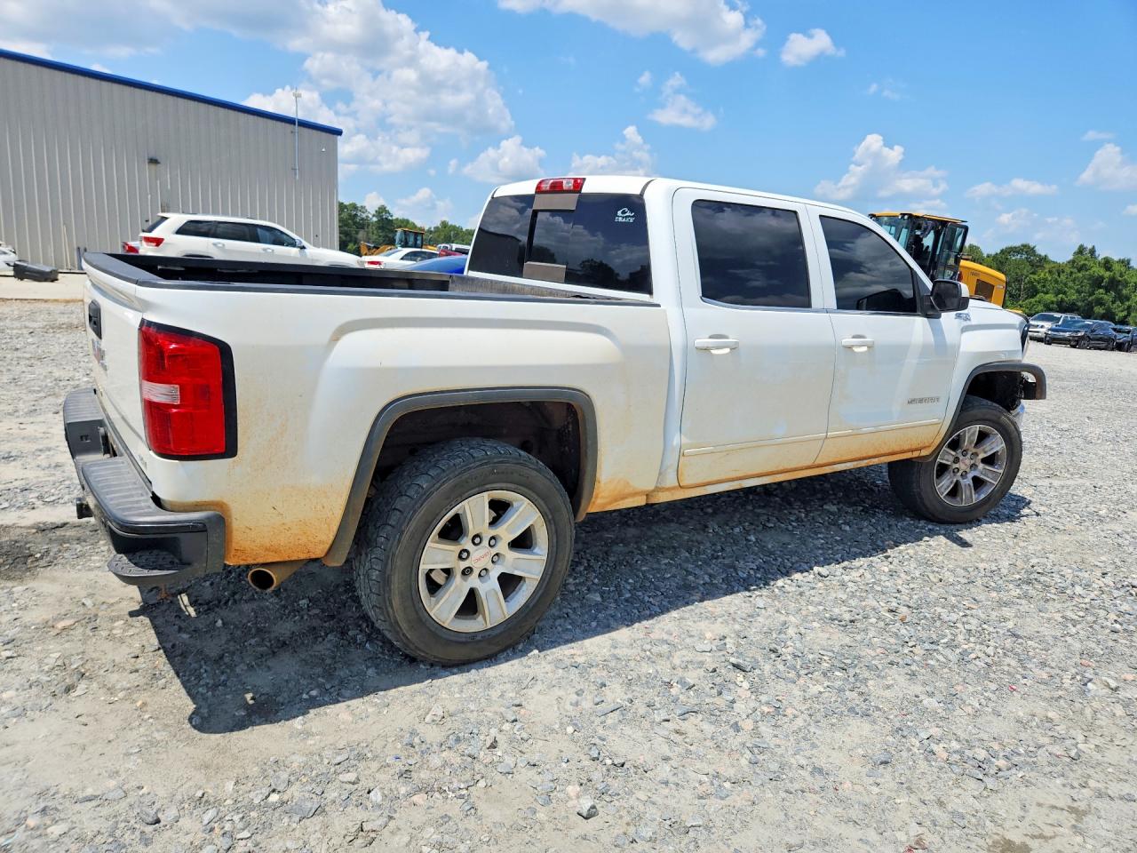 2015 Gmc Sierra K1500 Sle White vin: 3GTU2UEC6FG432912