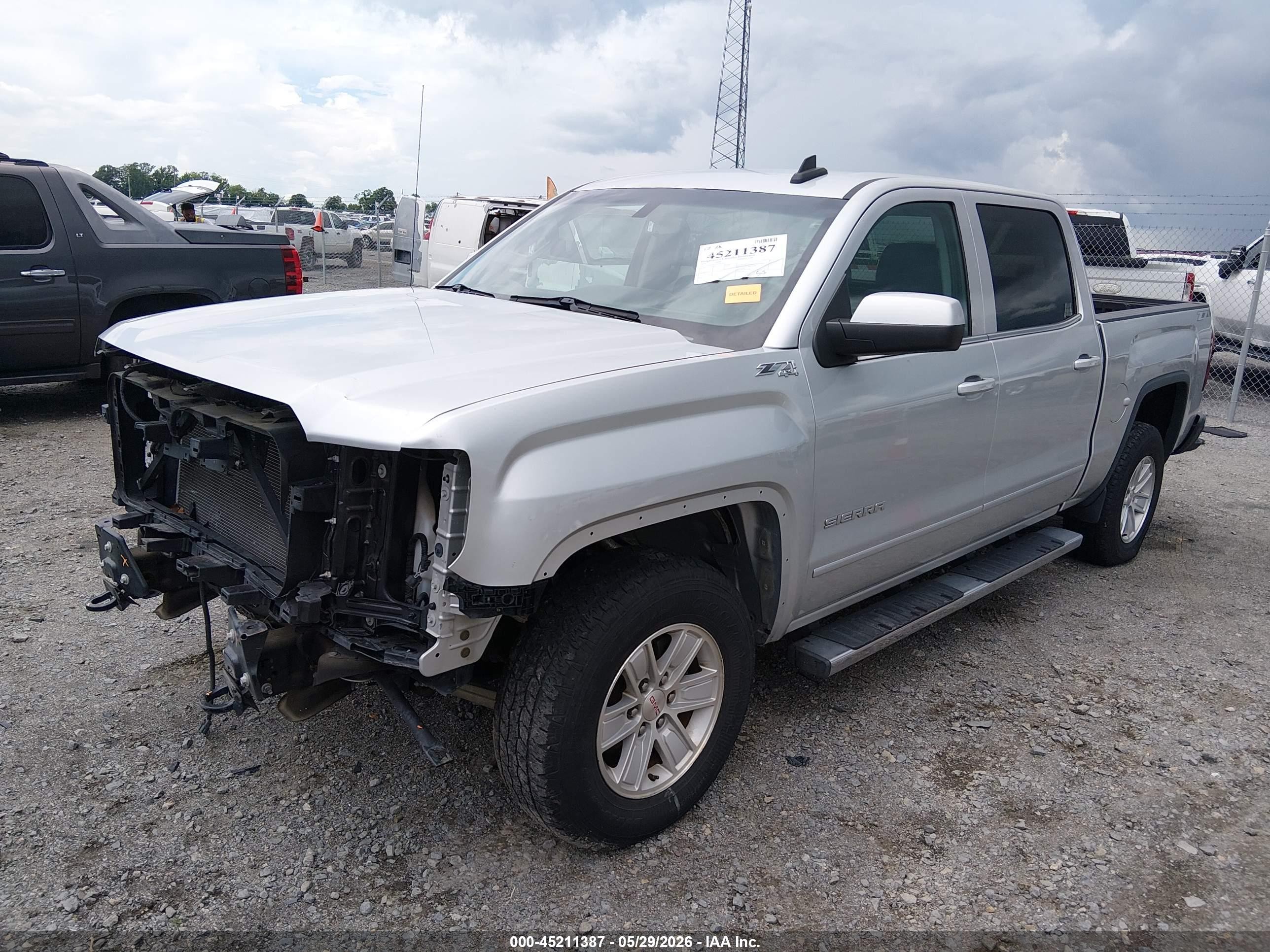 2015 Gmc Sierra 1500 Sle Silver vin: 3GTU2UEC6FG437012