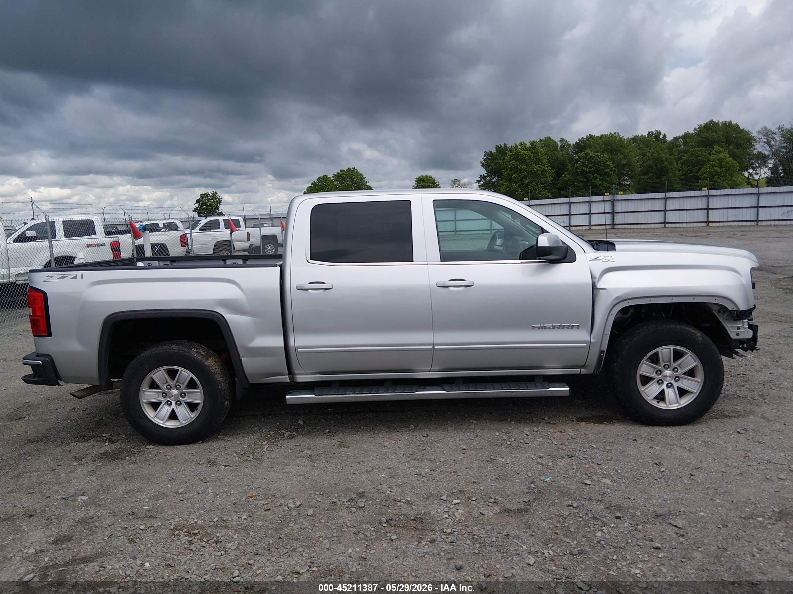 2015 Gmc Sierra 1500 Sle Silver vin: 3GTU2UEC6FG437012