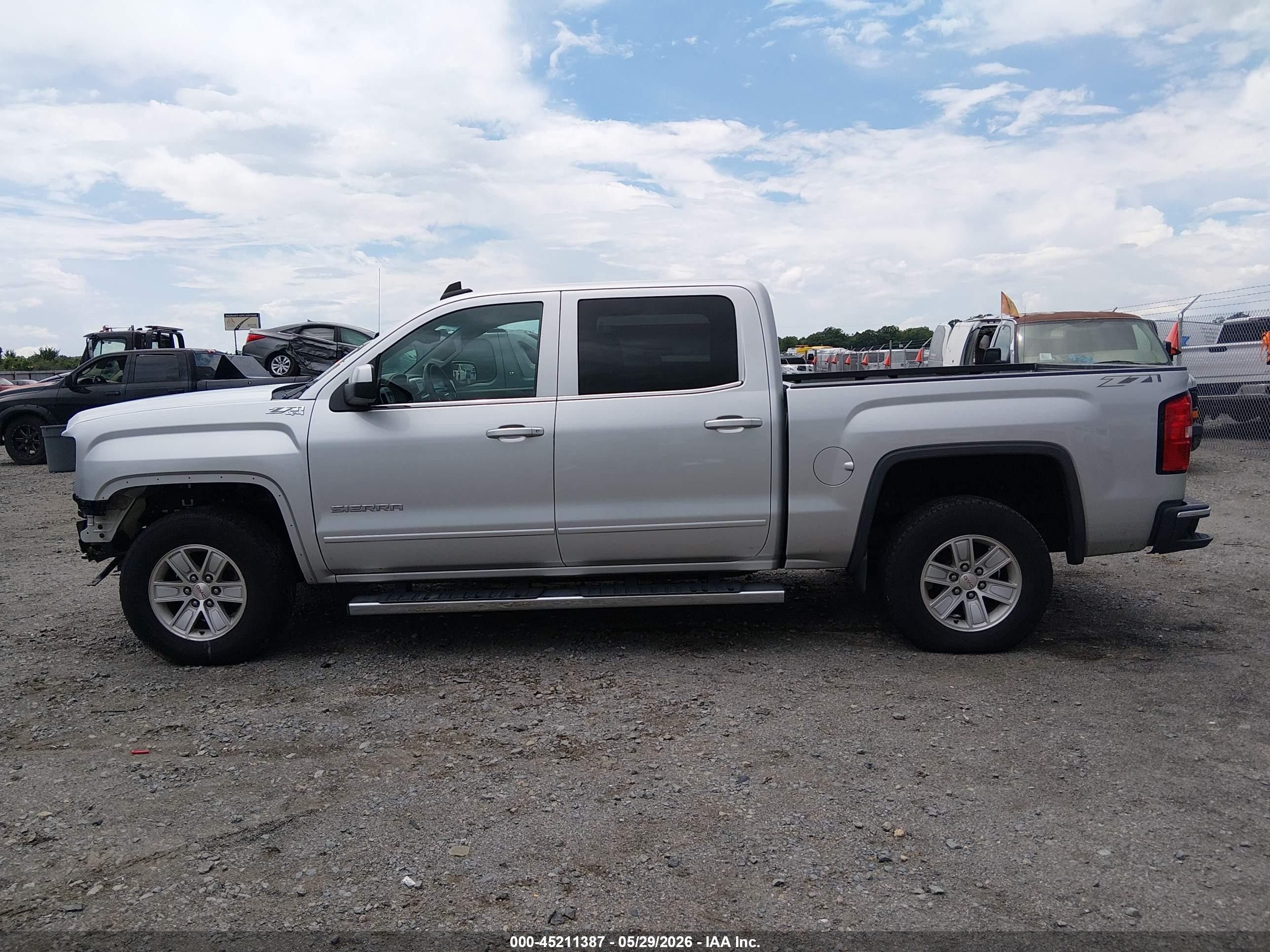2015 Gmc Sierra 1500 Sle Silver vin: 3GTU2UEC6FG437012