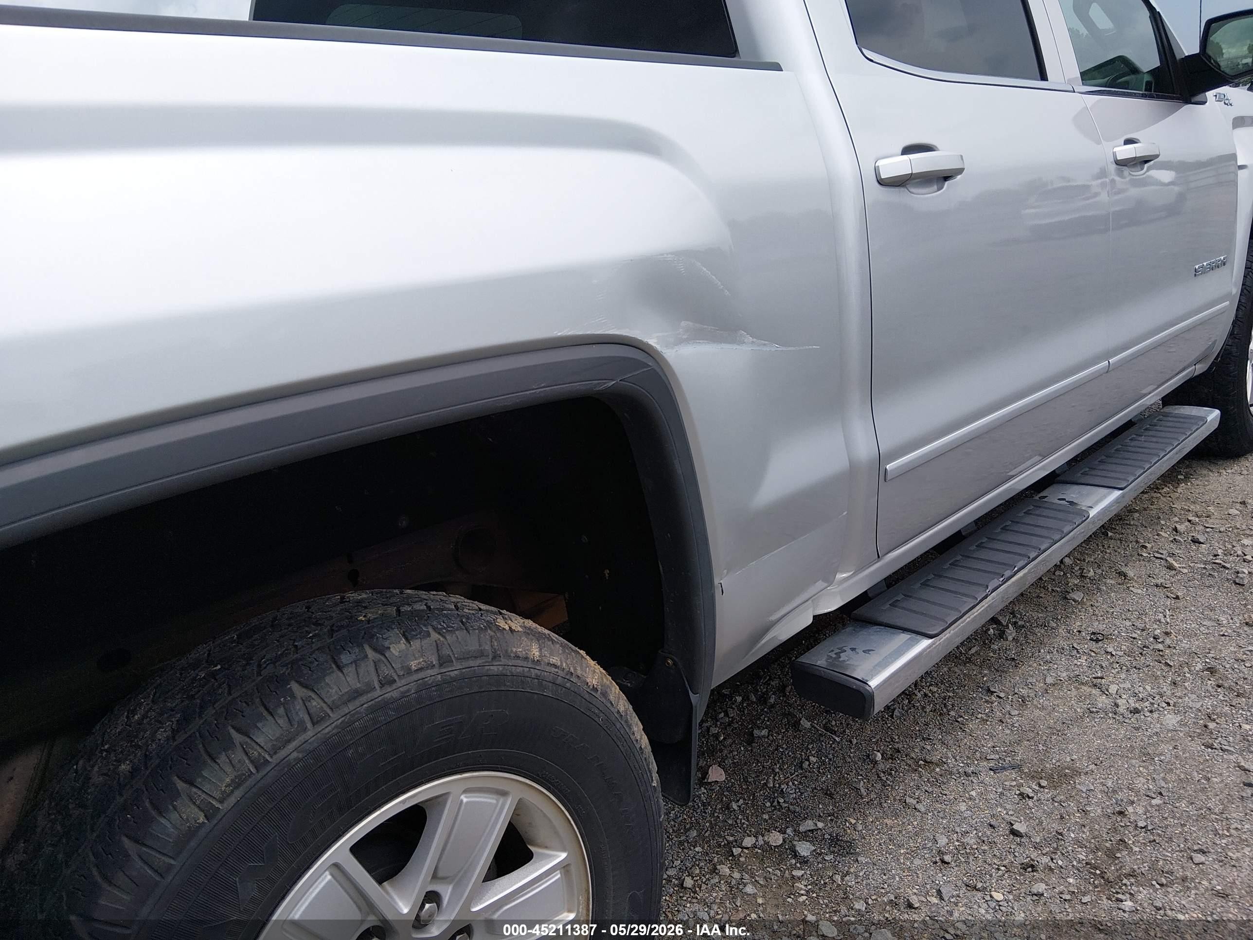 2015 Gmc Sierra 1500 Sle Silver vin: 3GTU2UEC6FG437012