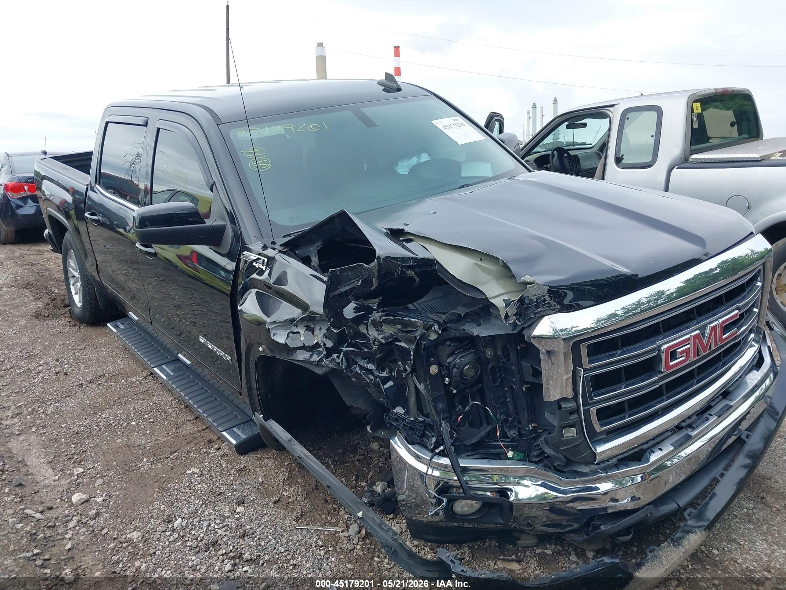 2015 Gmc Sierra 1500 Sle Black vin: 3GTU2UEC6FG491393