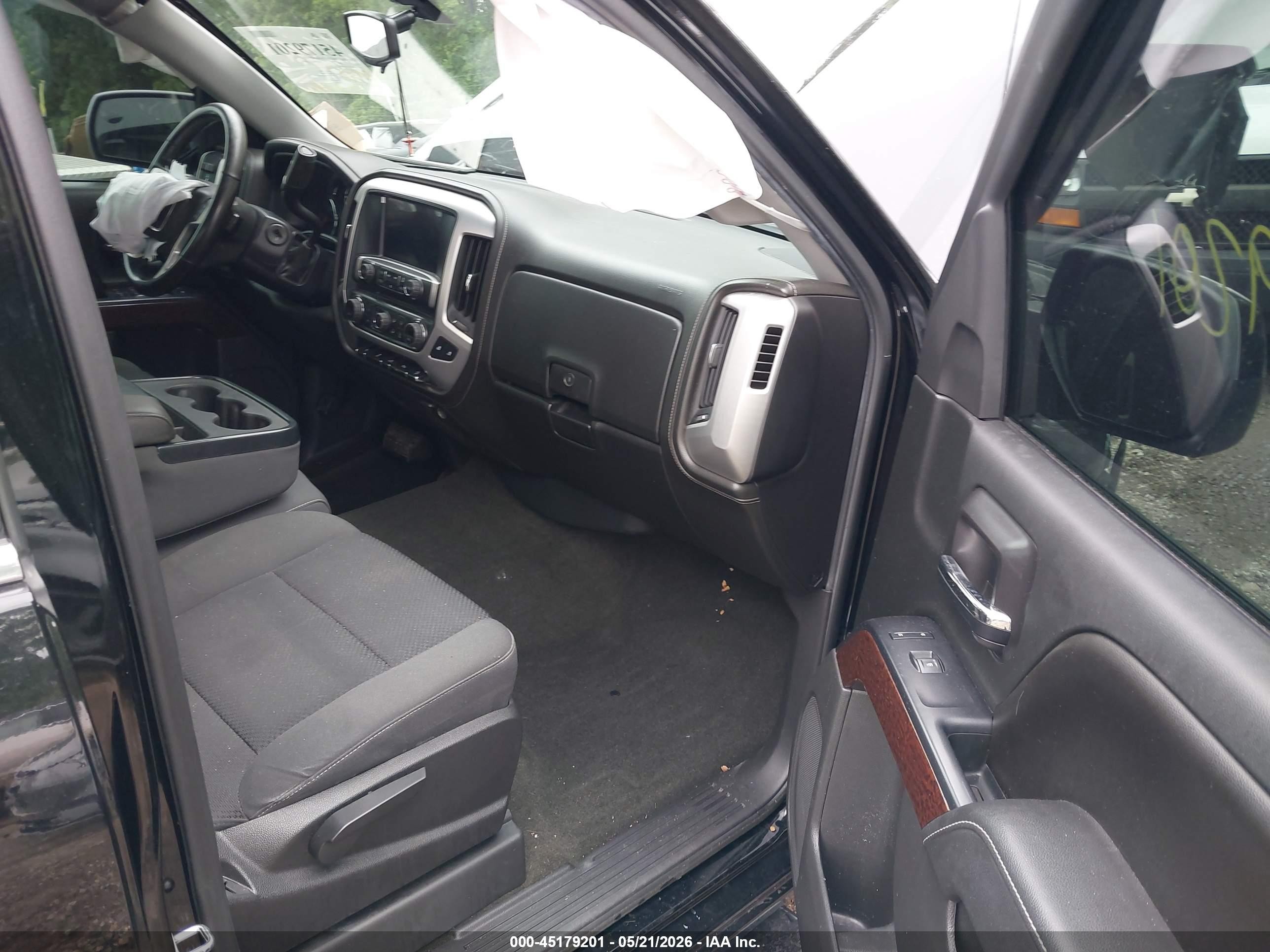 2015 Gmc Sierra 1500 Sle Black vin: 3GTU2UEC6FG491393