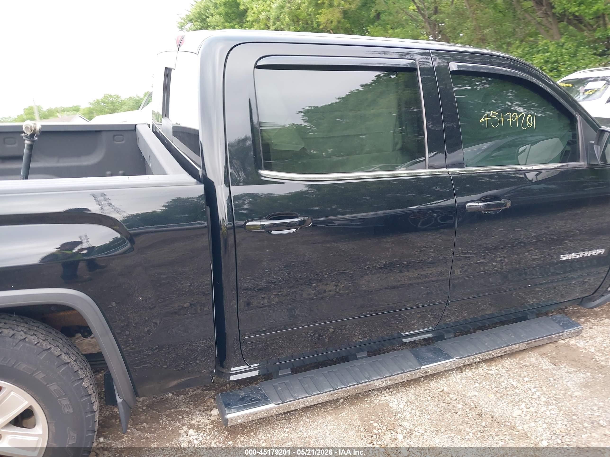 2015 Gmc Sierra 1500 Sle Black vin: 3GTU2UEC6FG491393