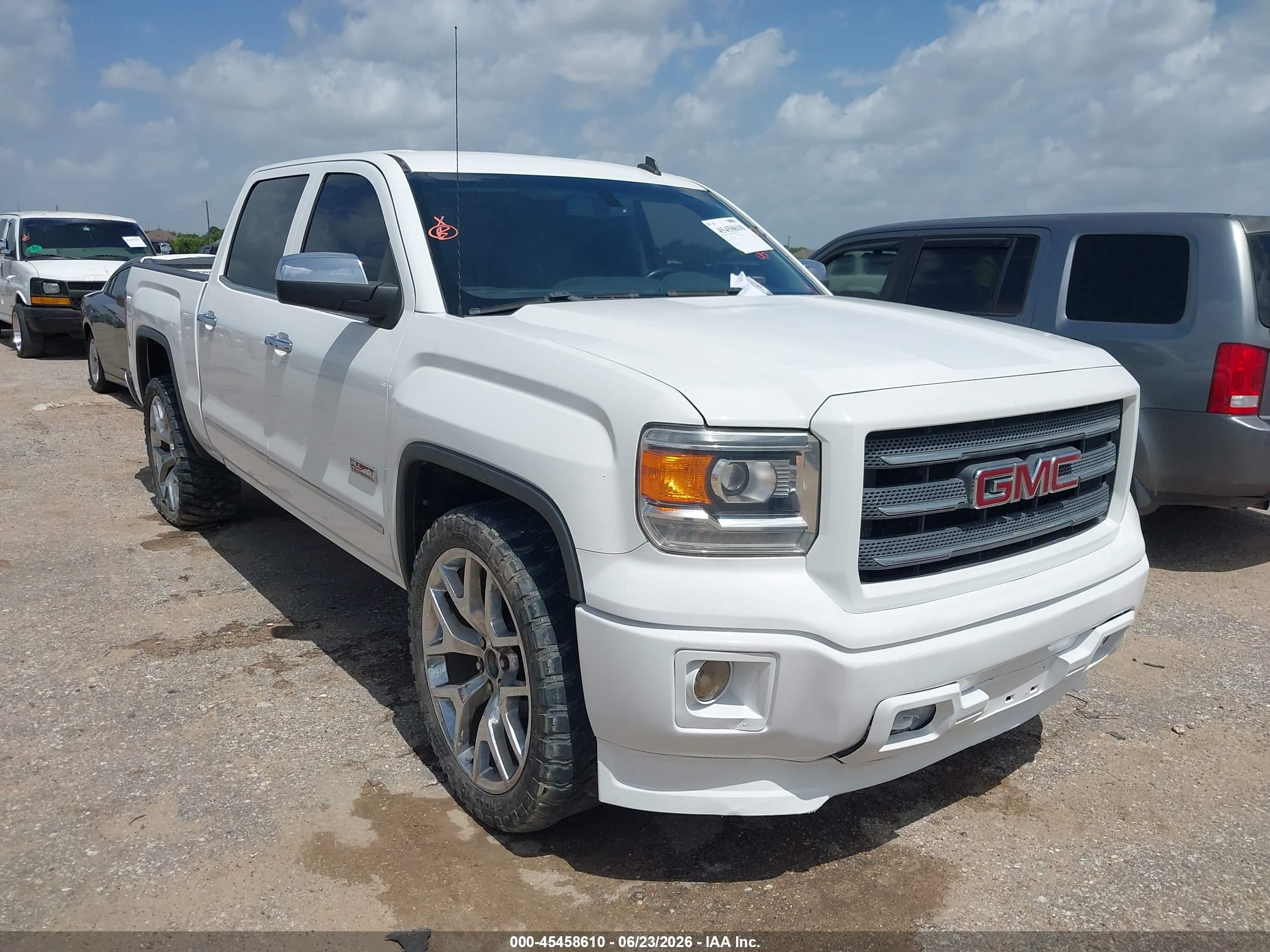 2014 Gmc Sierra 1500 Sle White vin: 3GTU2UEC7EG120788
