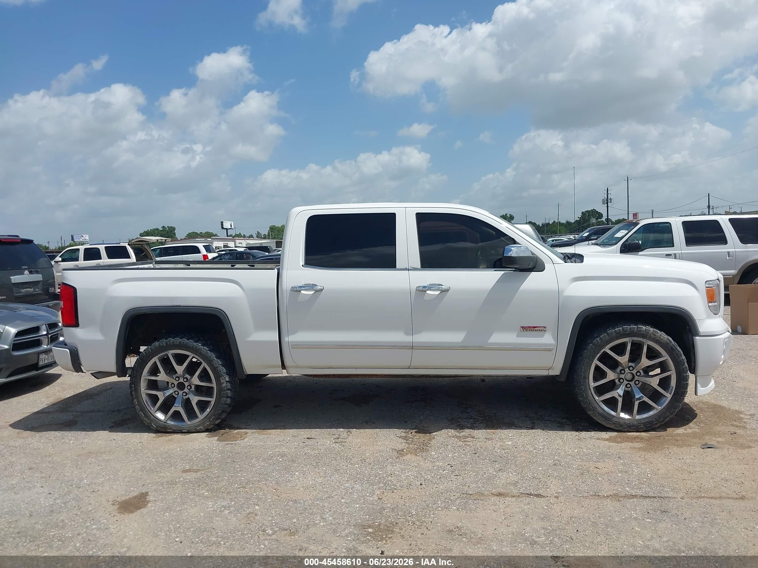 2014 Gmc Sierra 1500 Sle White vin: 3GTU2UEC7EG120788