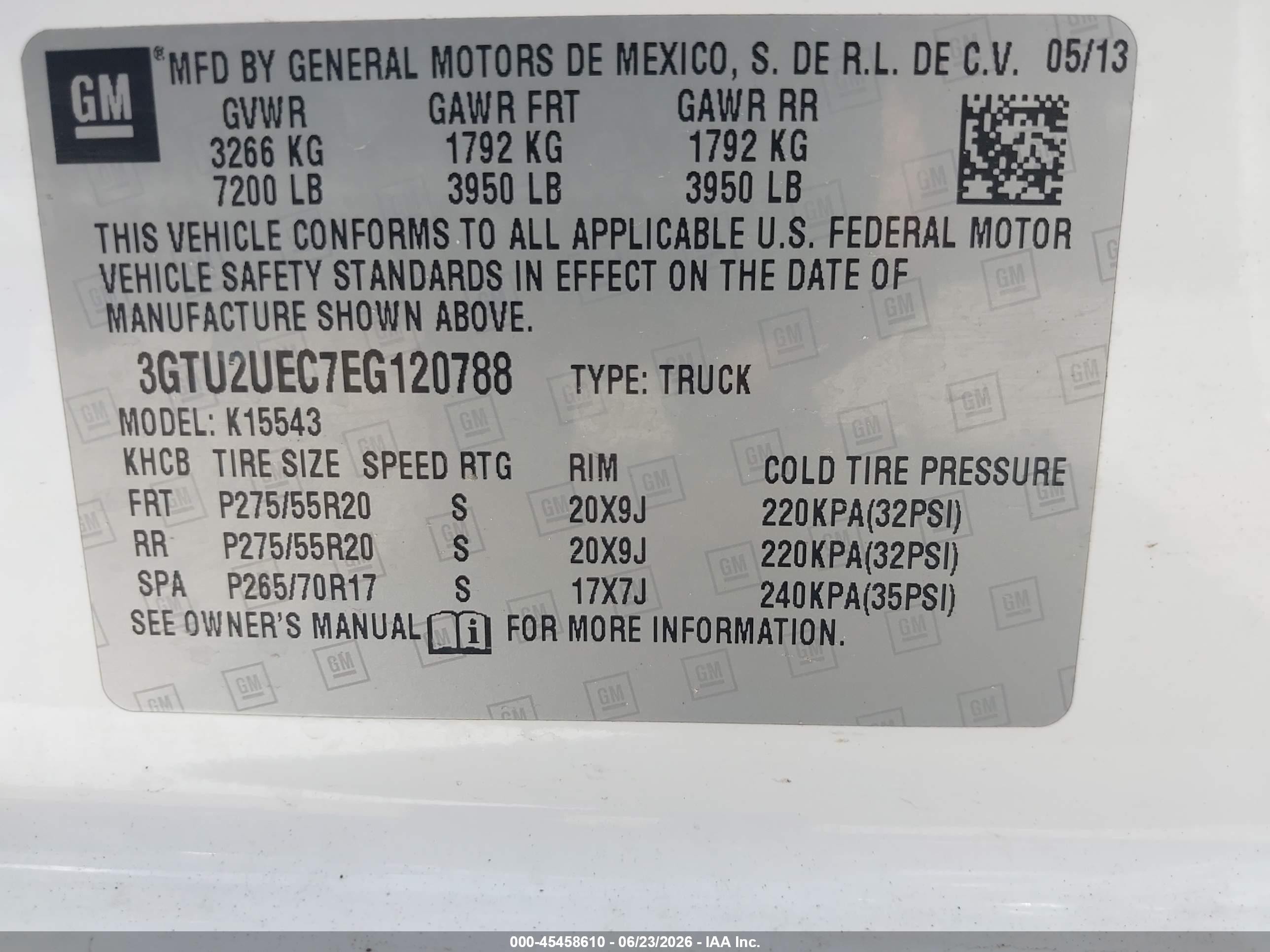 2014 Gmc Sierra 1500 Sle White vin: 3GTU2UEC7EG120788