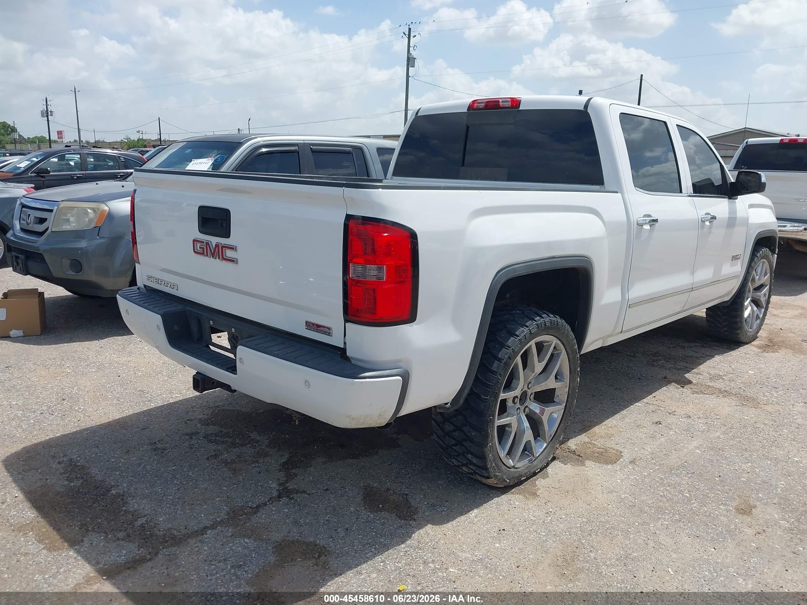 2014 Gmc Sierra 1500 Sle White vin: 3GTU2UEC7EG120788