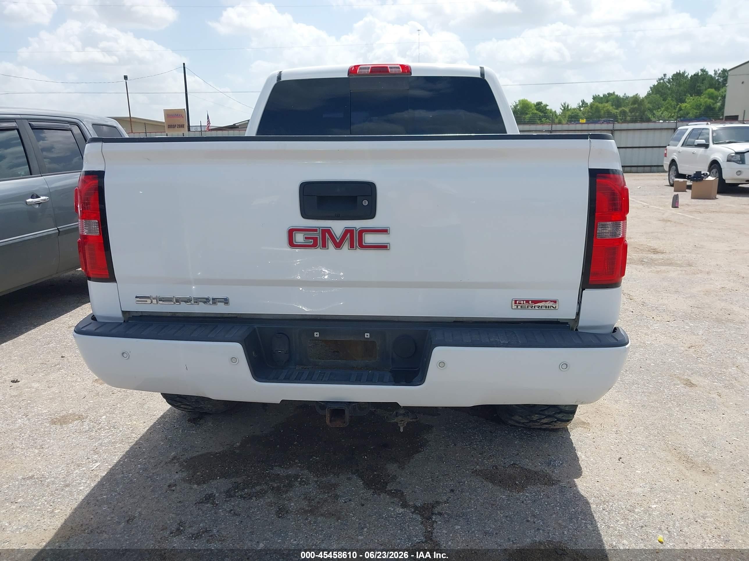2014 Gmc Sierra 1500 Sle White vin: 3GTU2UEC7EG120788