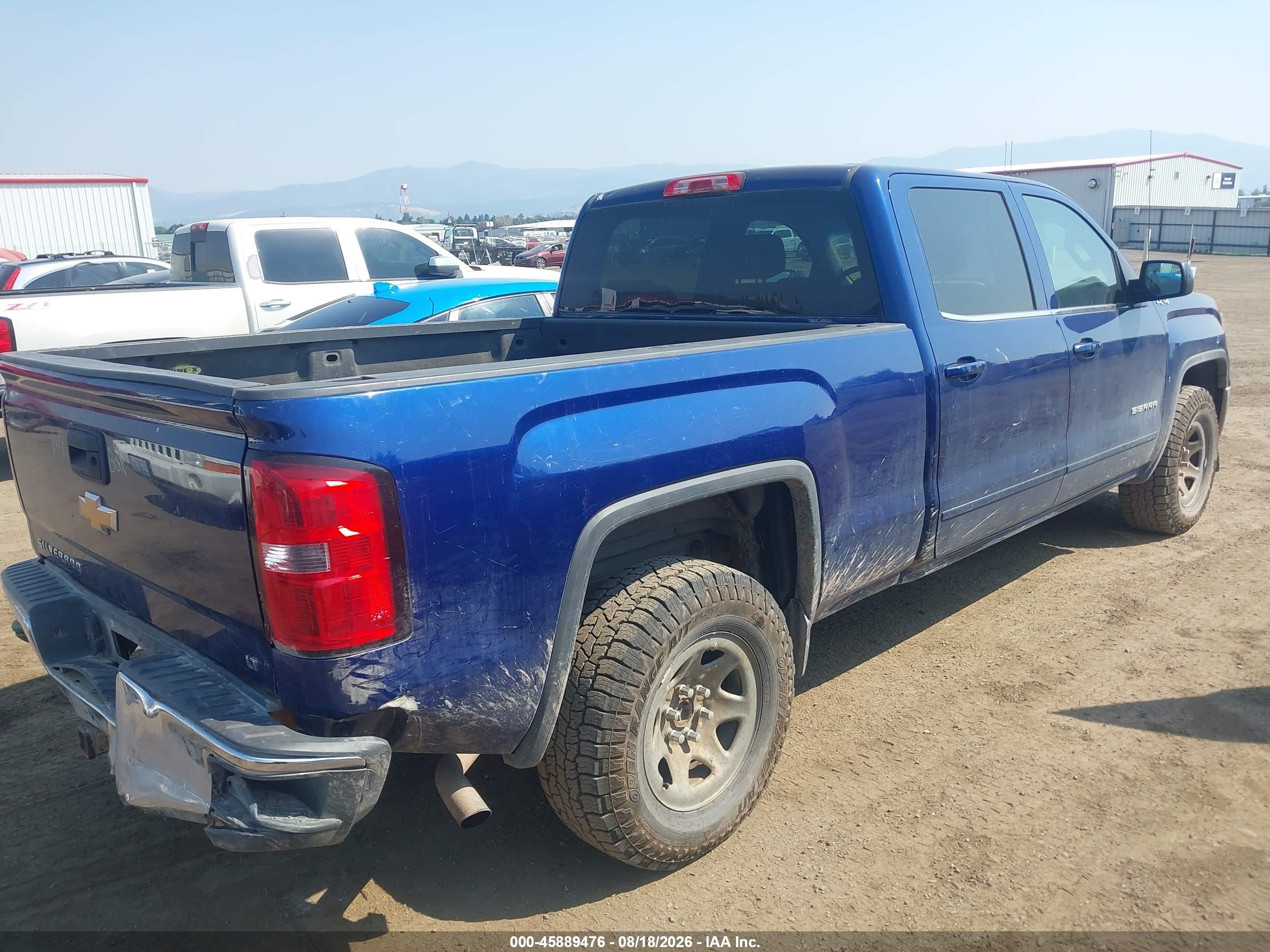 2014 Gmc Sierra 1500 Sle Синий vin: 3GTU2UEC7EG194387