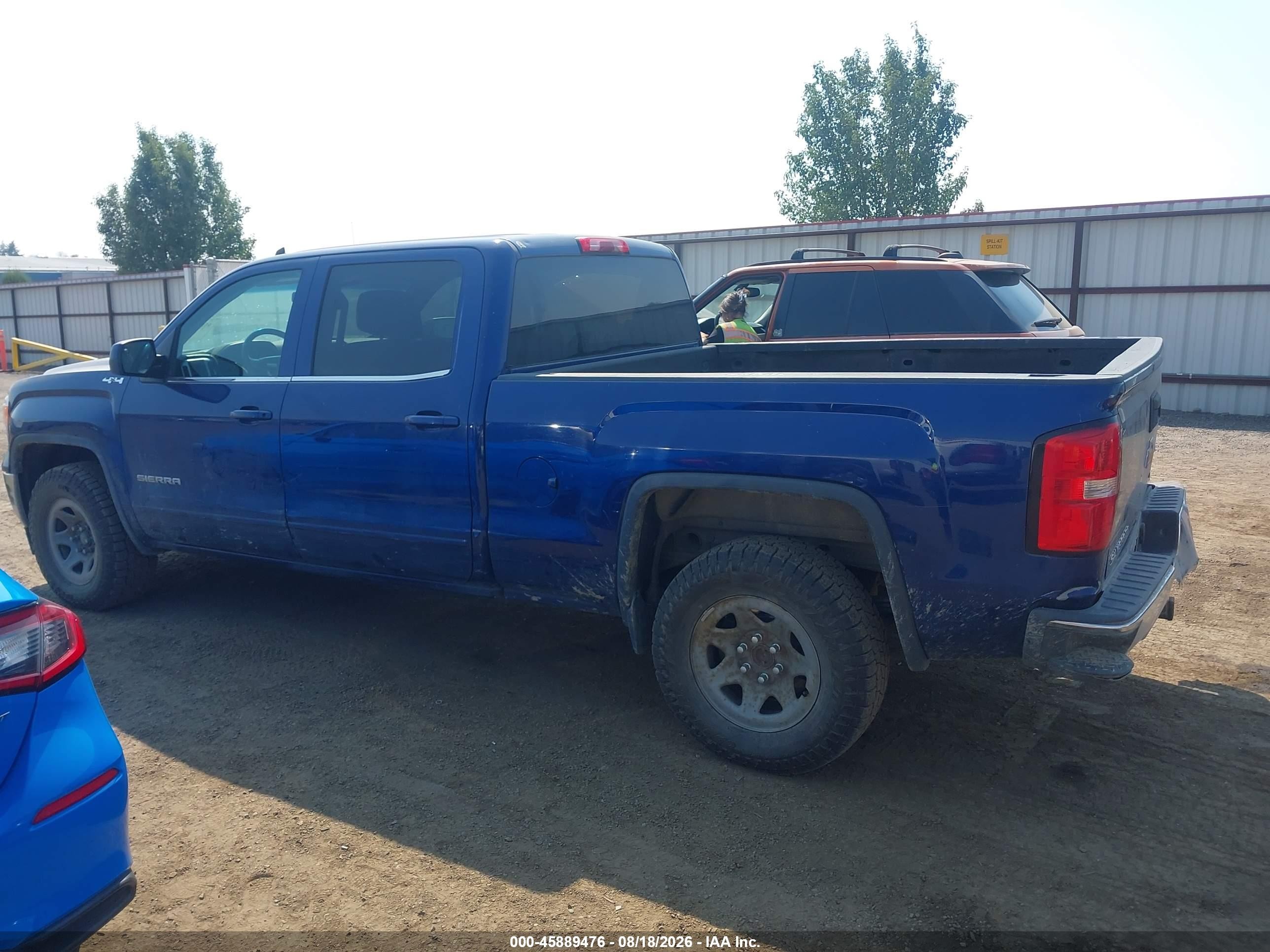 2014 Gmc Sierra 1500 Sle Синий vin: 3GTU2UEC7EG194387