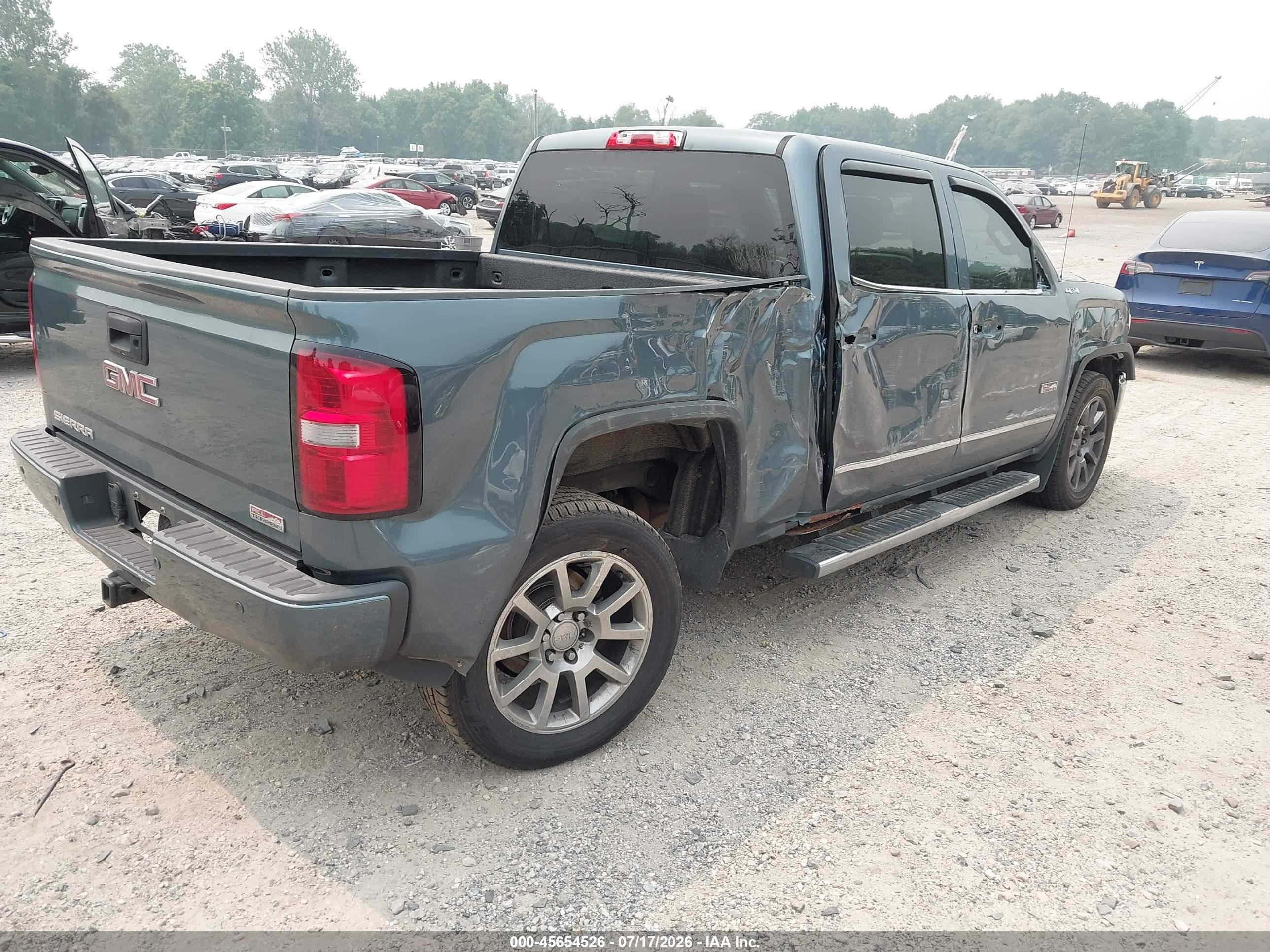 2014 Gmc Sierra 1500 Sle Синий vin: 3GTU2UEC7EG202634