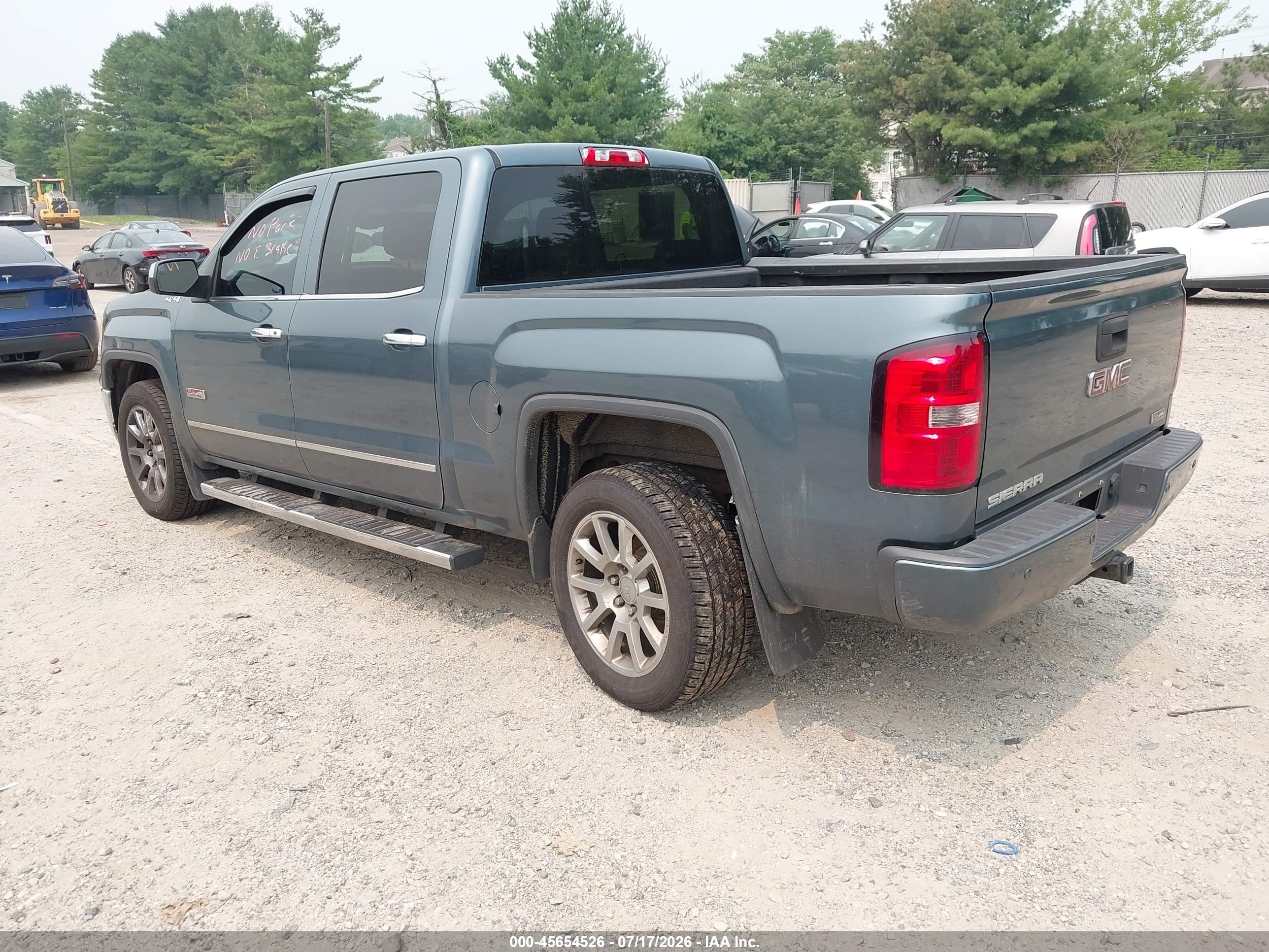 2014 Gmc Sierra 1500 Sle Синий vin: 3GTU2UEC7EG202634