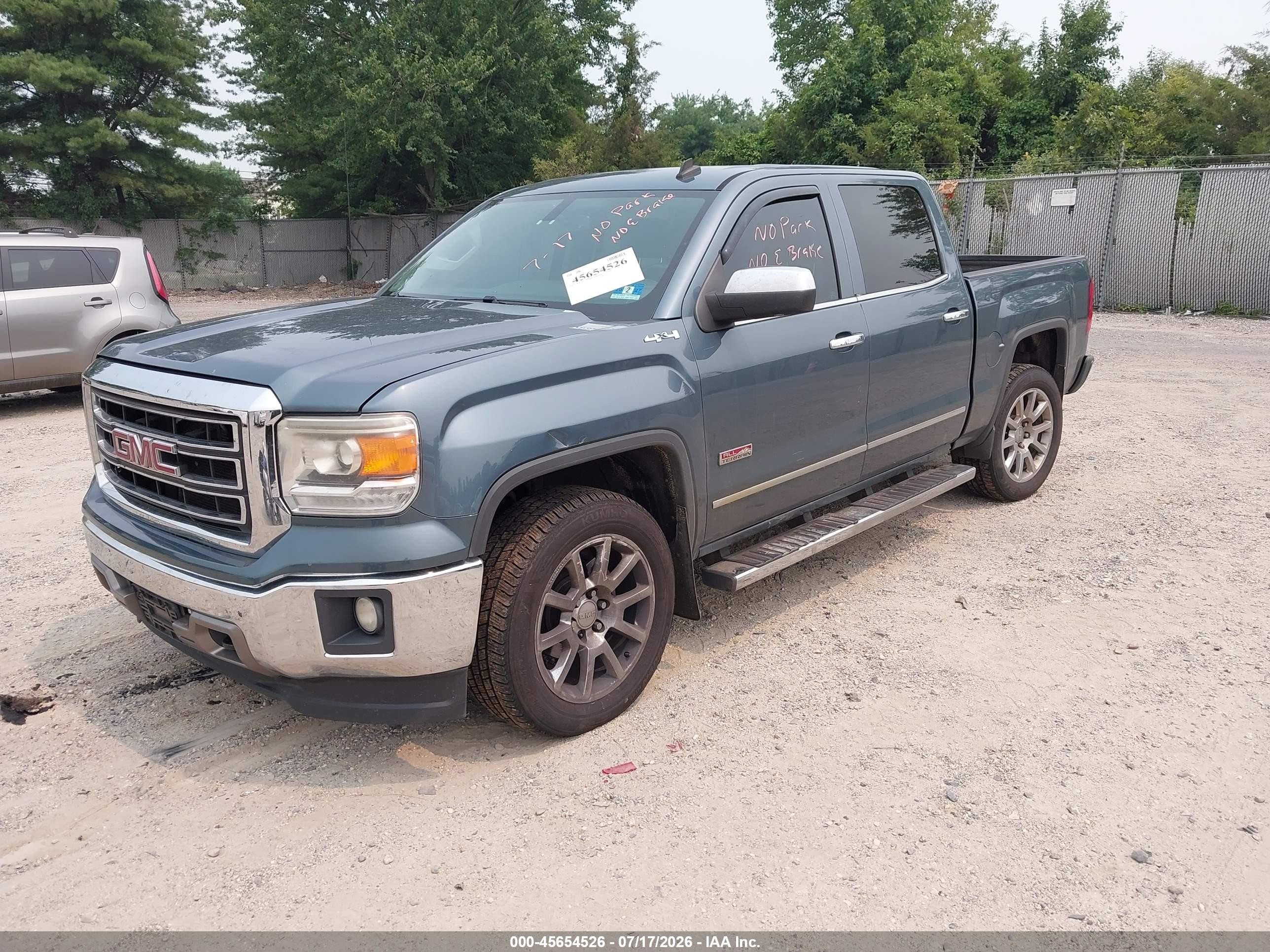 2014 Gmc Sierra 1500 Sle Синий vin: 3GTU2UEC7EG202634