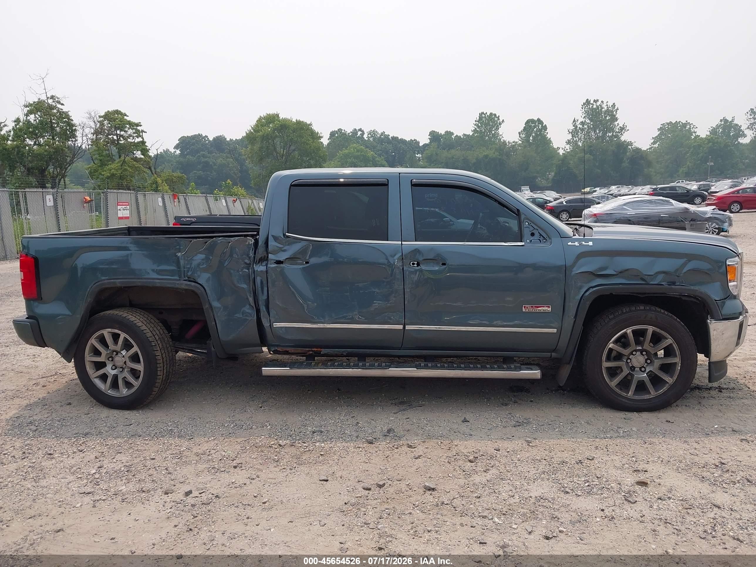 2014 Gmc Sierra 1500 Sle Синий vin: 3GTU2UEC7EG202634