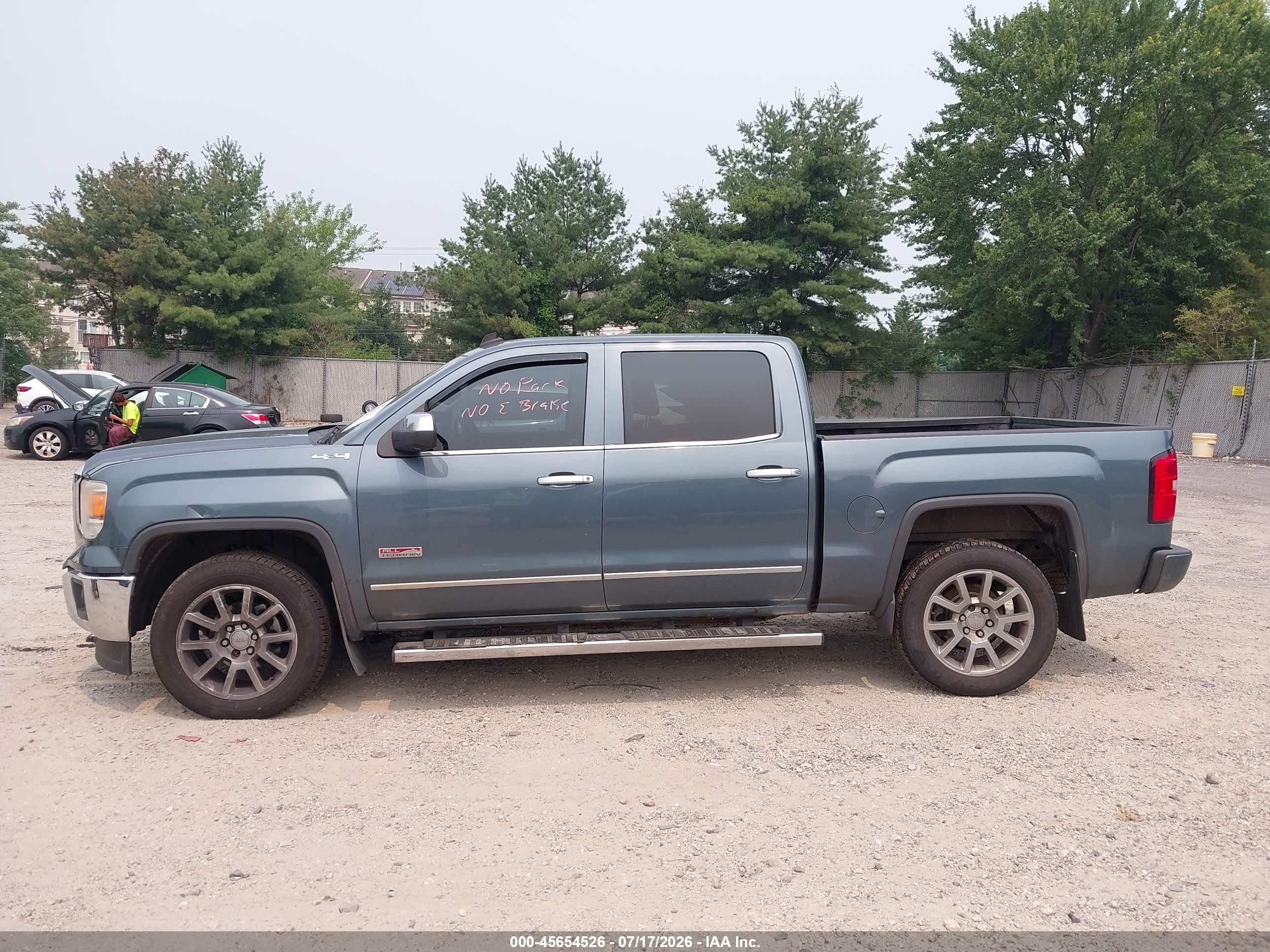 2014 Gmc Sierra 1500 Sle Синий vin: 3GTU2UEC7EG202634